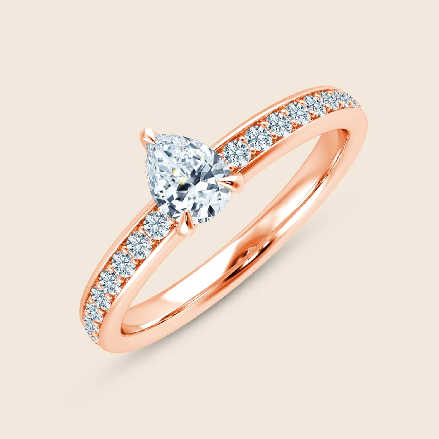 Lily Pear Solid Micro Ring