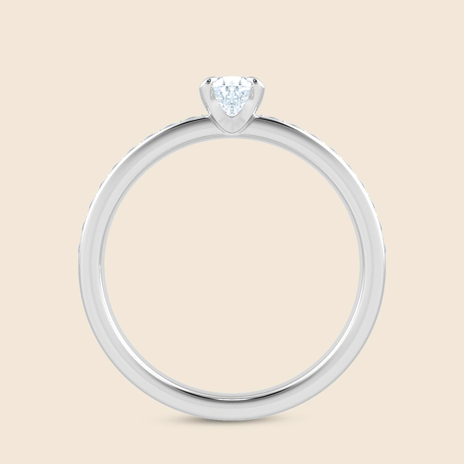 Lily Pear Solid Micro Ring