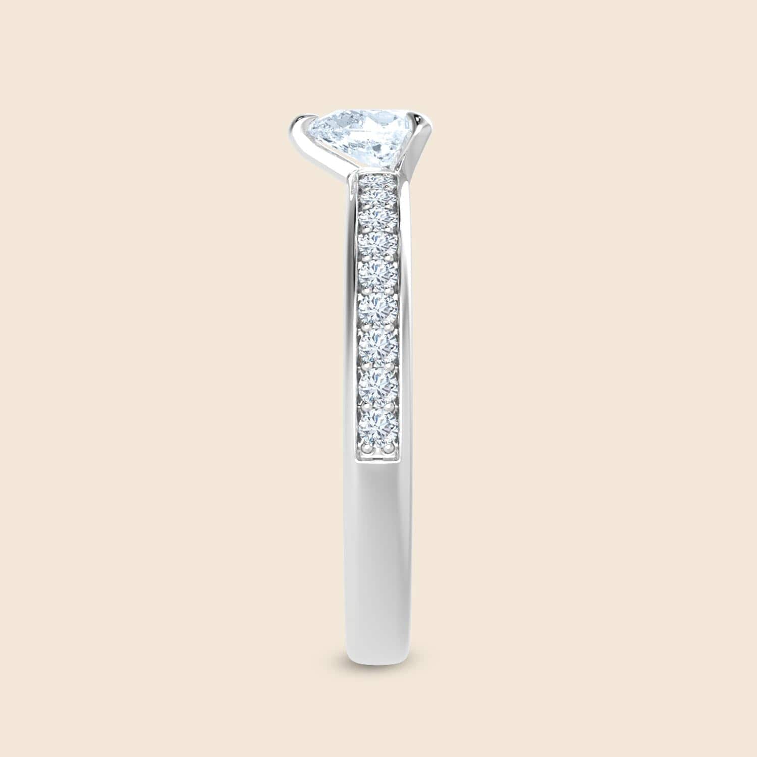 Lily Pear Solid Micro Ring