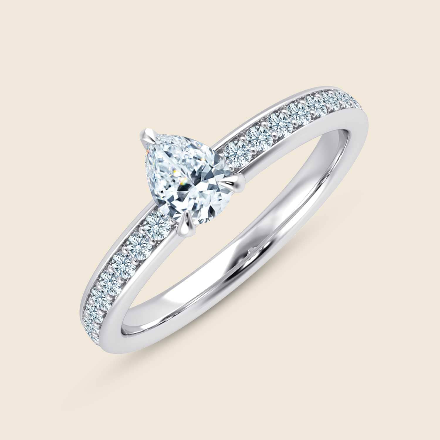 Lily Pear Solid Micro Ring