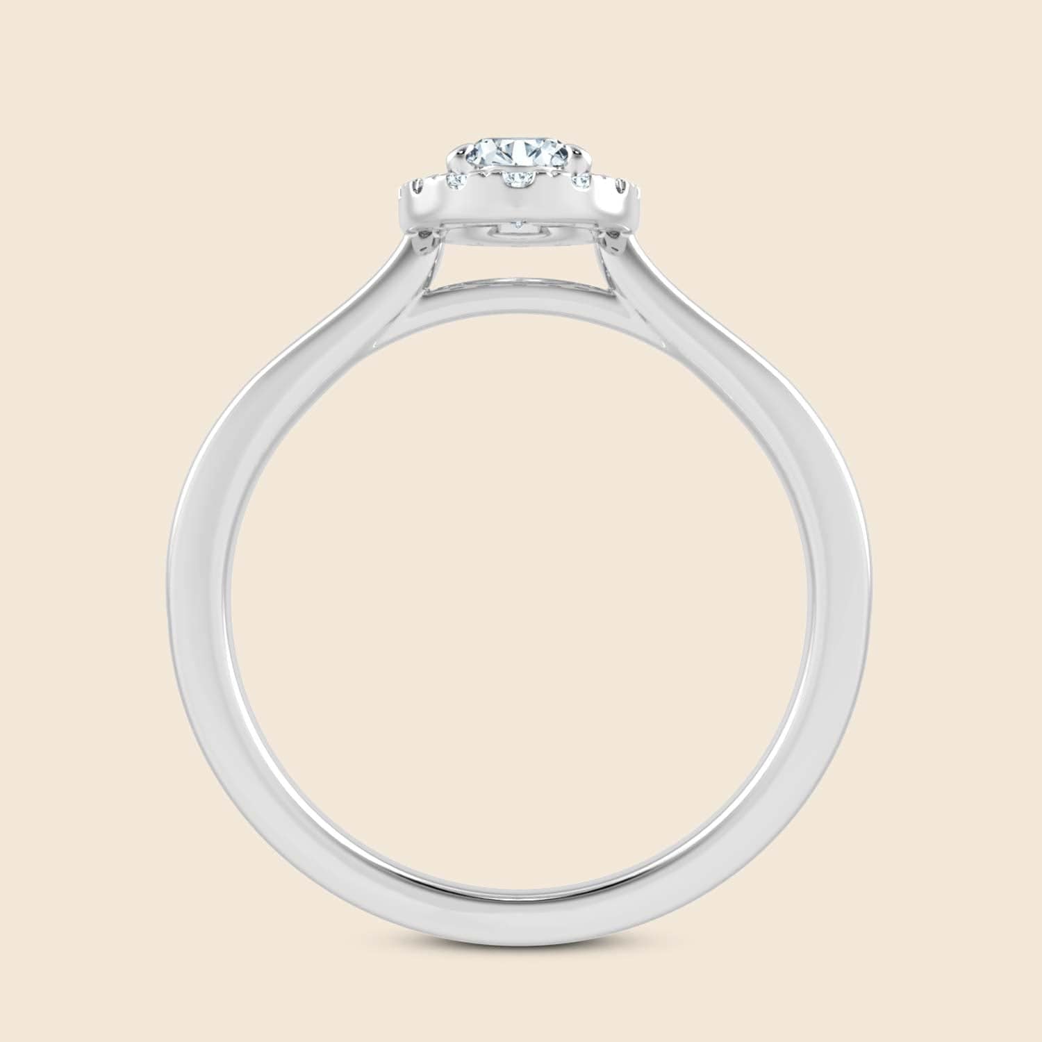 Hyacinth Oval Halo Ring