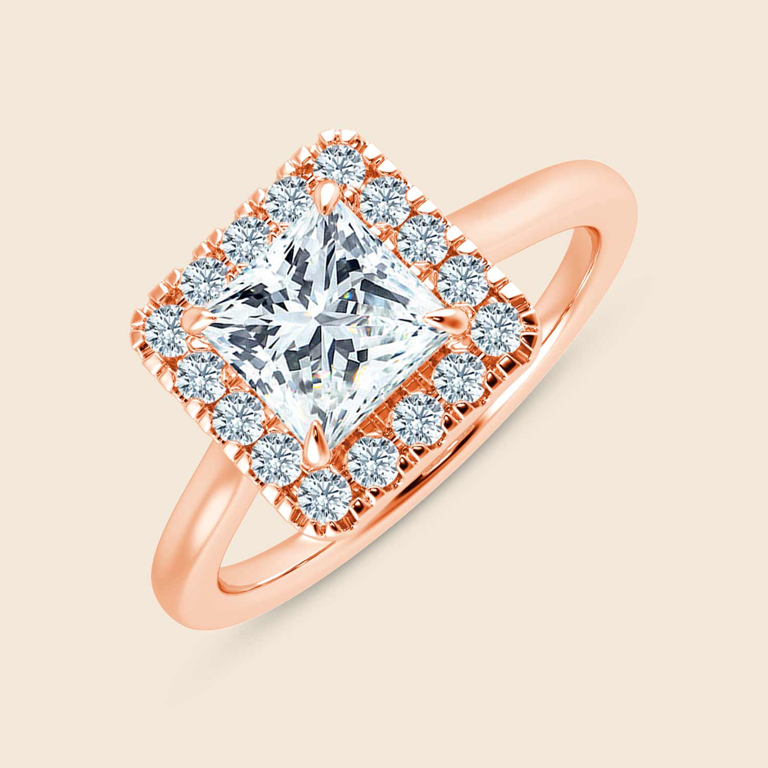 Hyacinth Princess Halo Ring