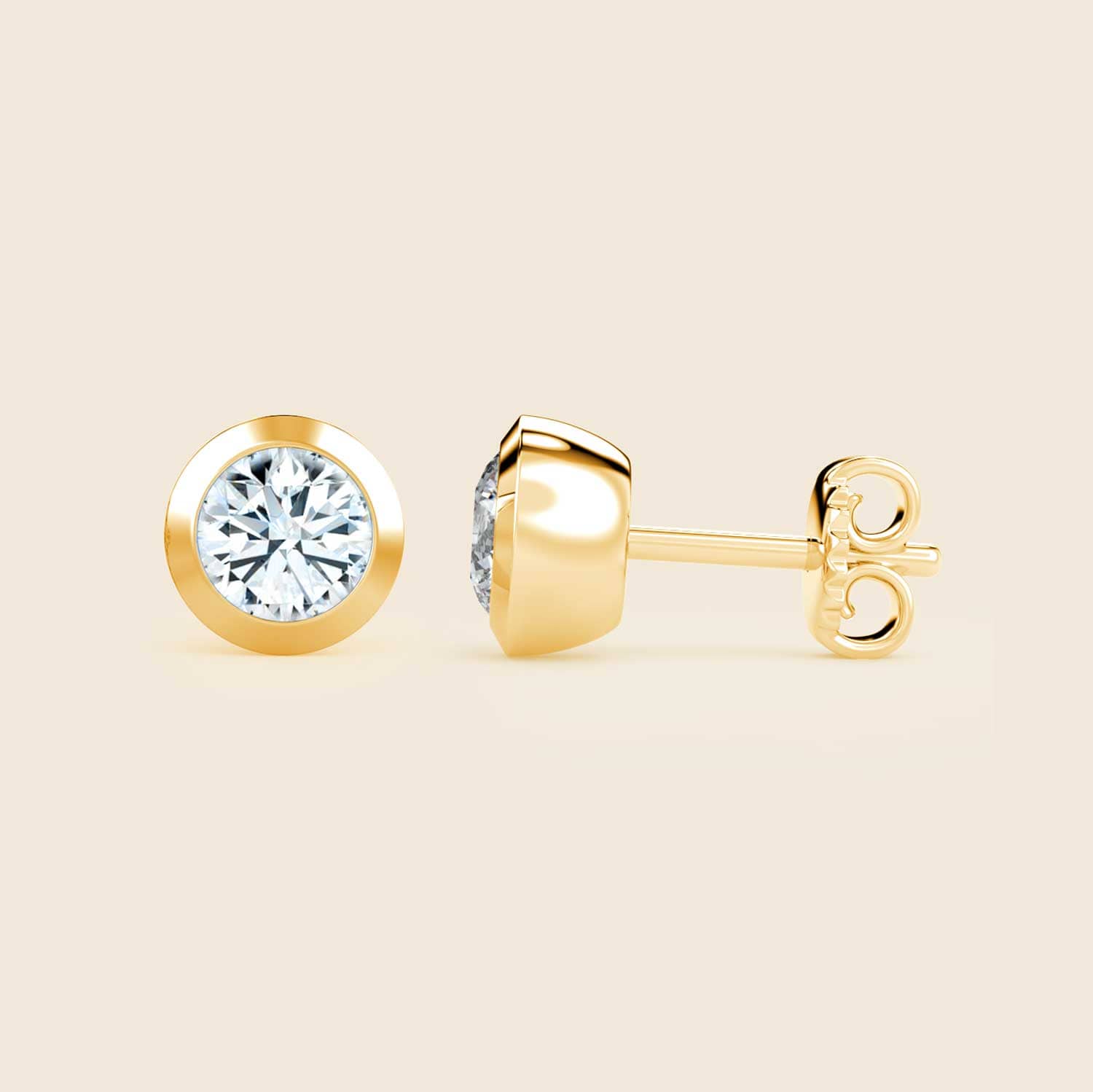 Iris Bezel Studs Gelb