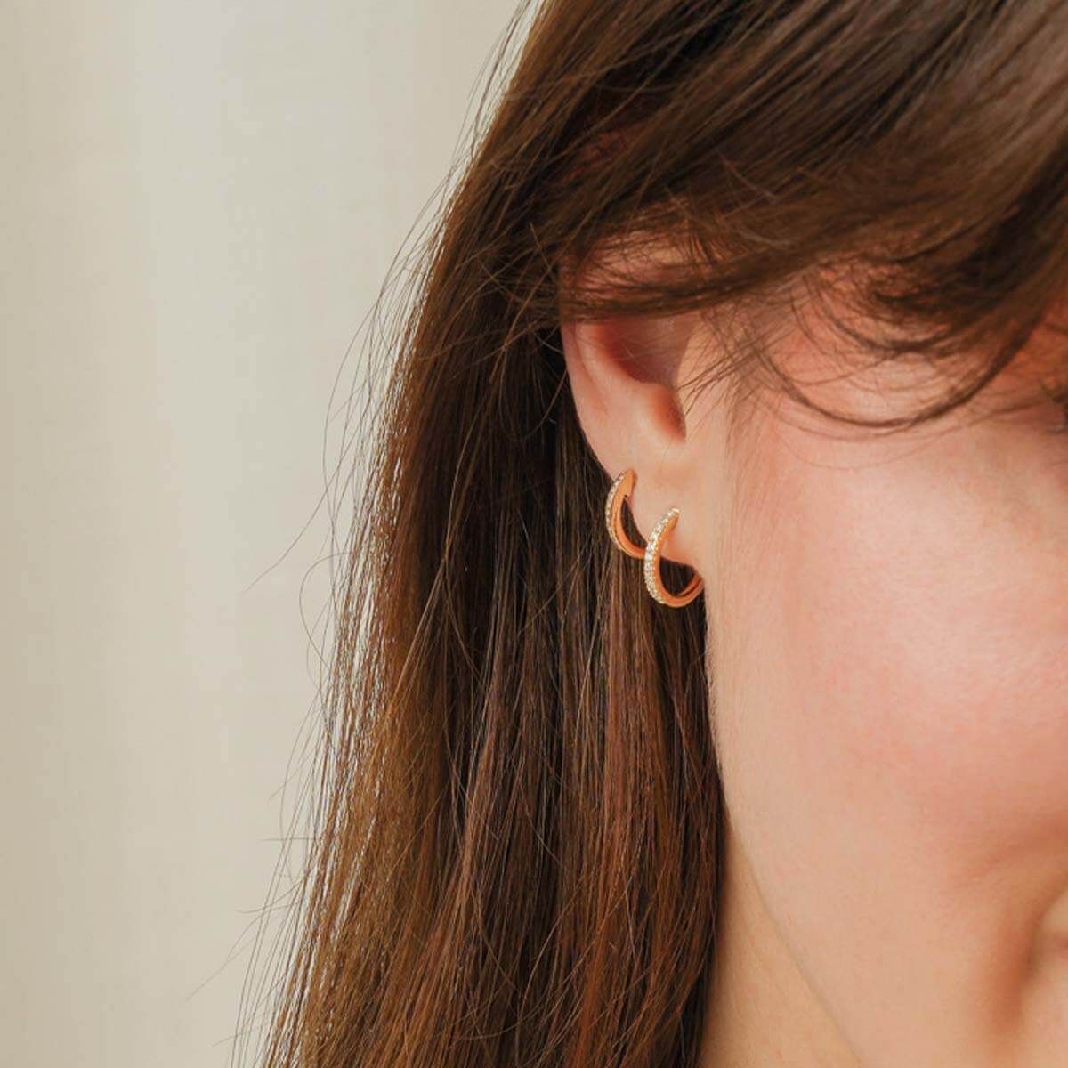 Essentials Micro Diamond Hoops