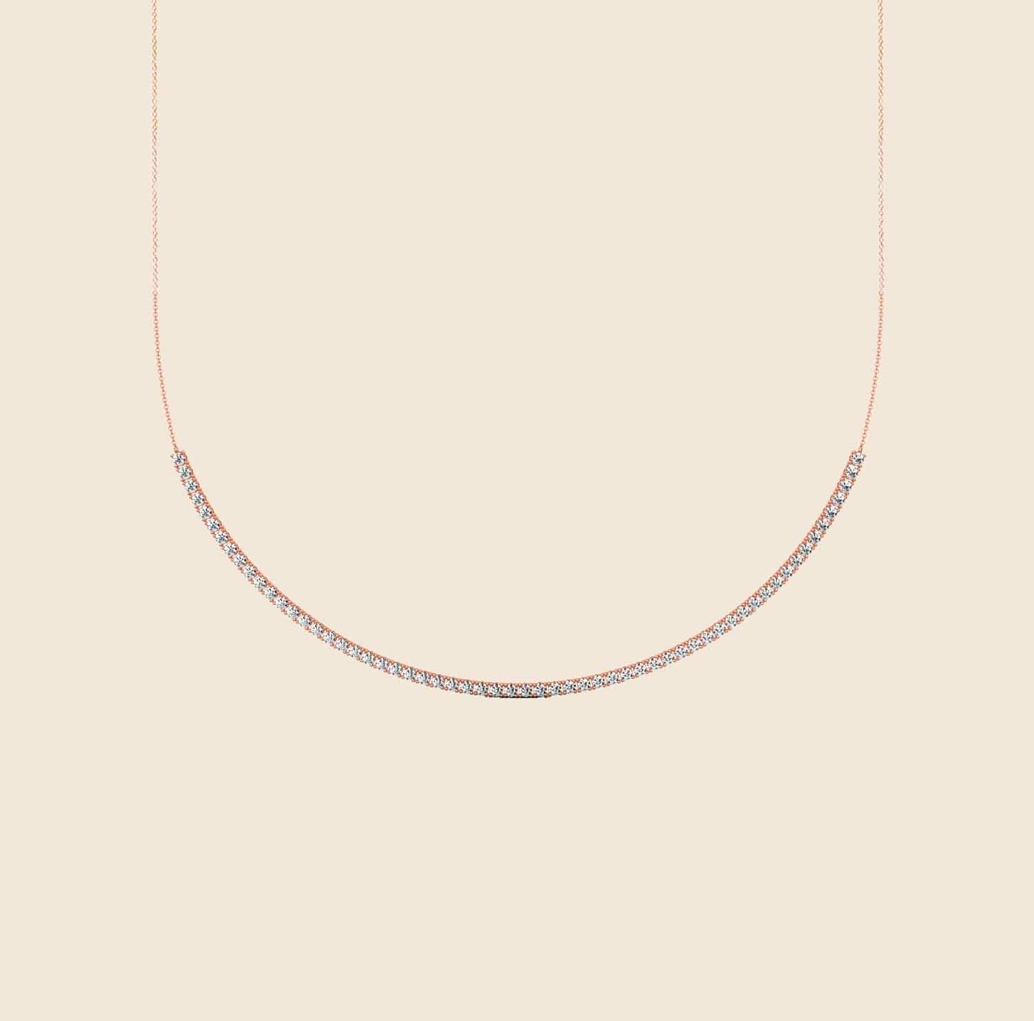 Lily Tennis Necklace Rose