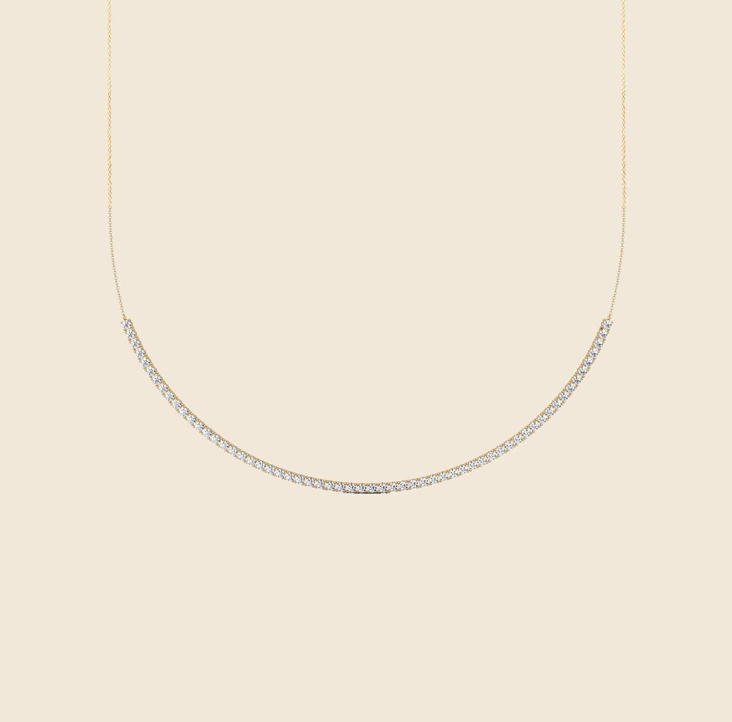 Lily Tennis Necklace Yellow