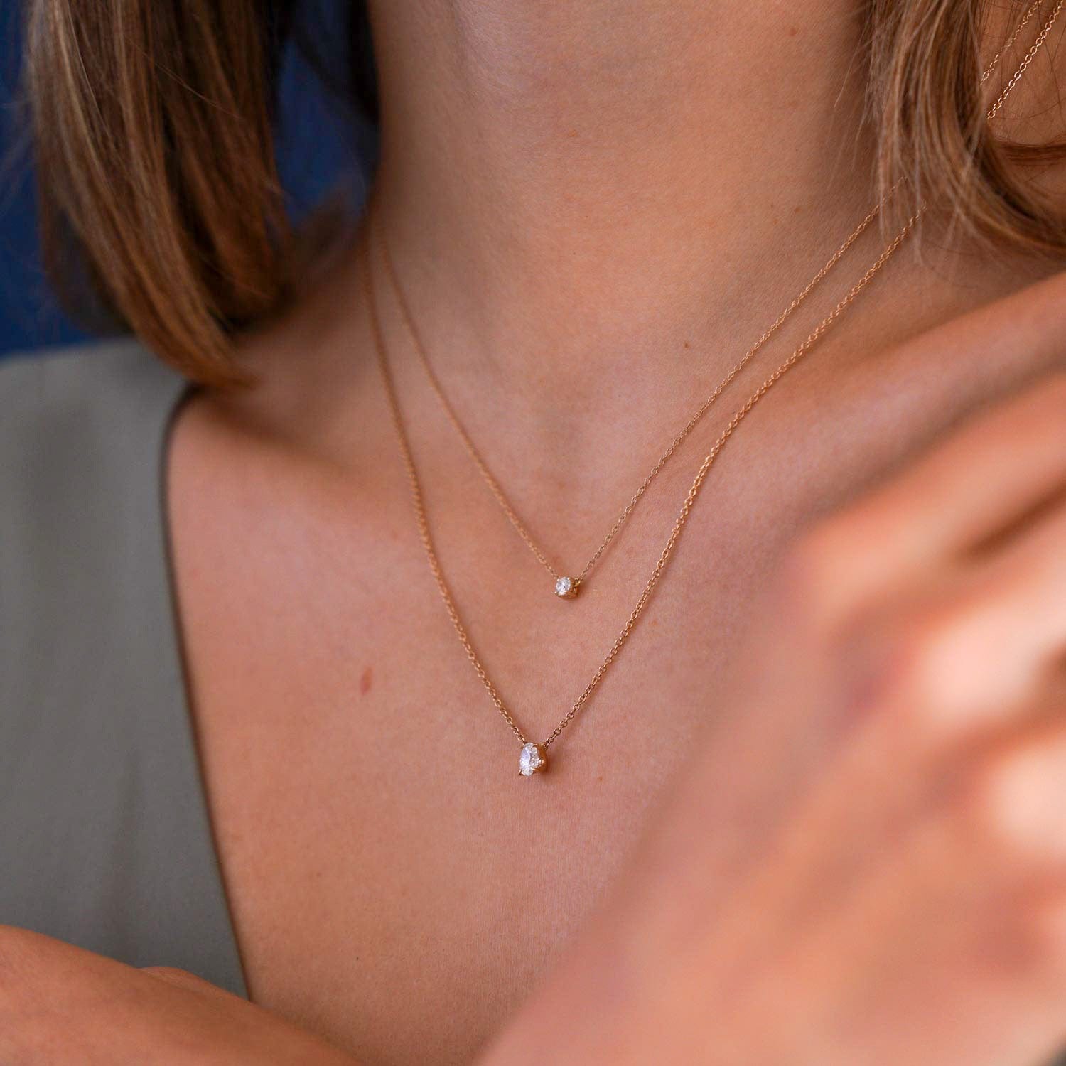 Oval Lily Necklace