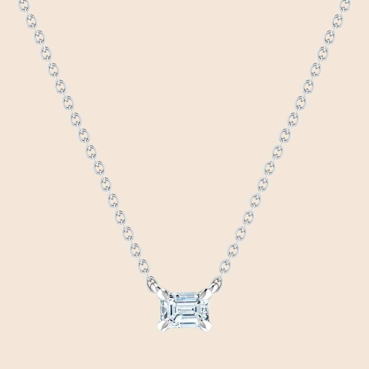 Petite Lily Necklace White