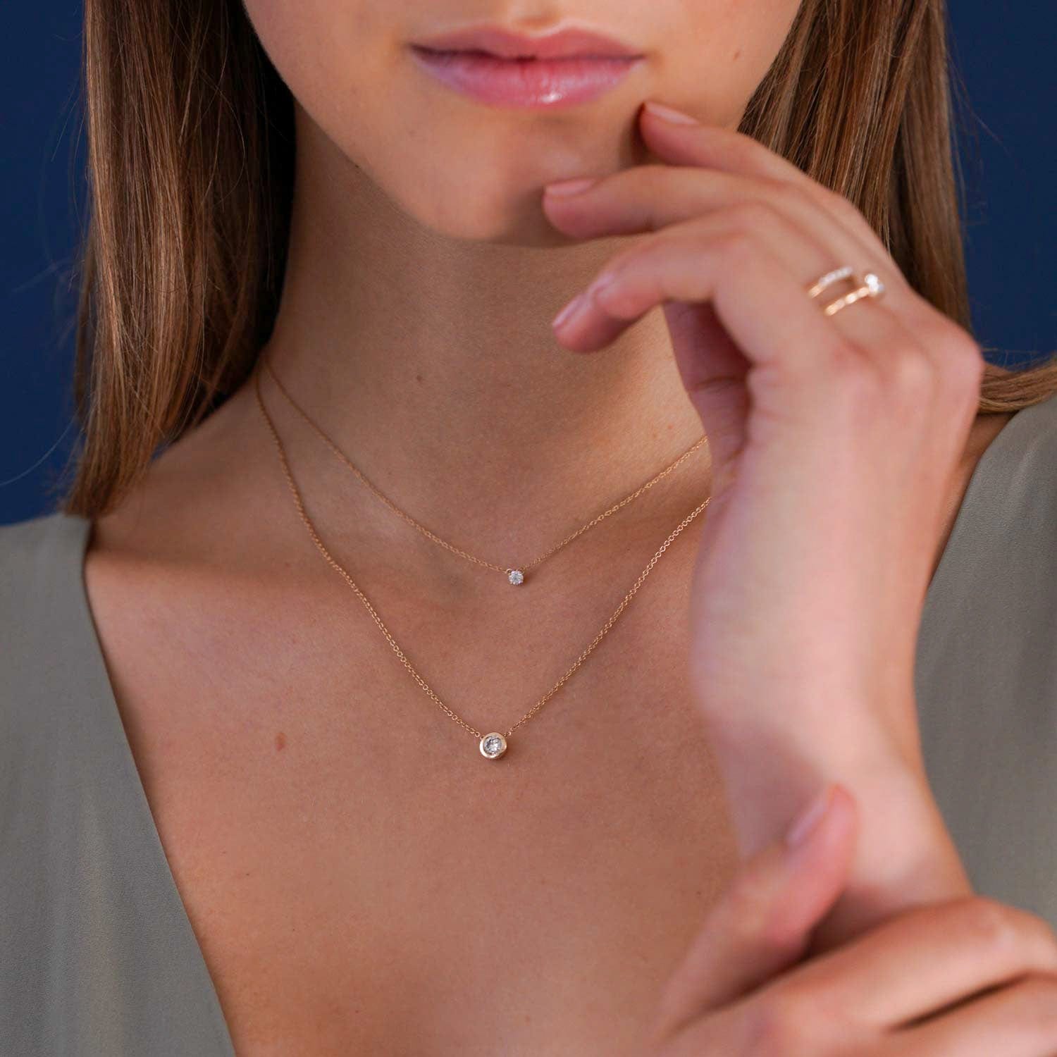 Iris Bezel Necklace