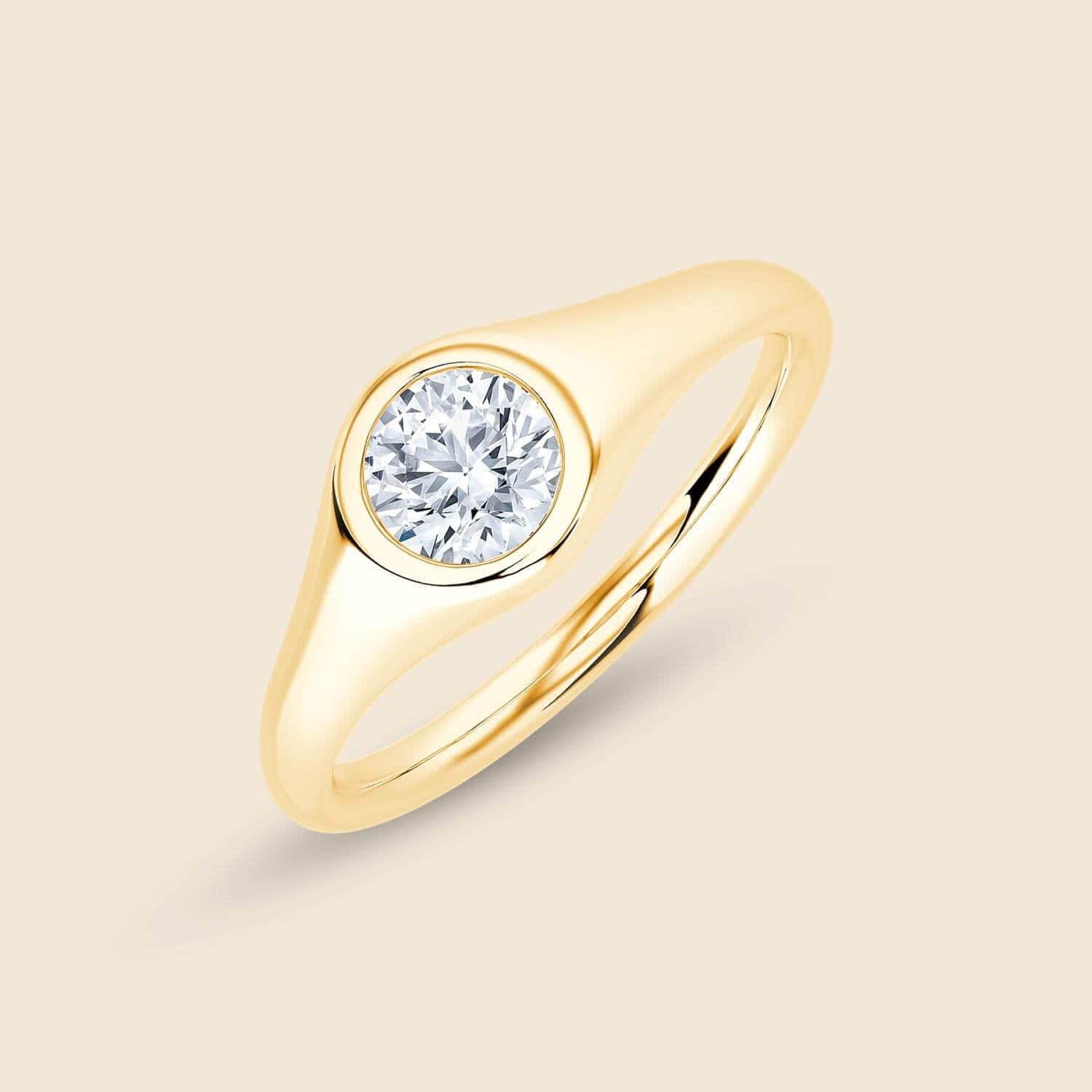 Round Signet Ring