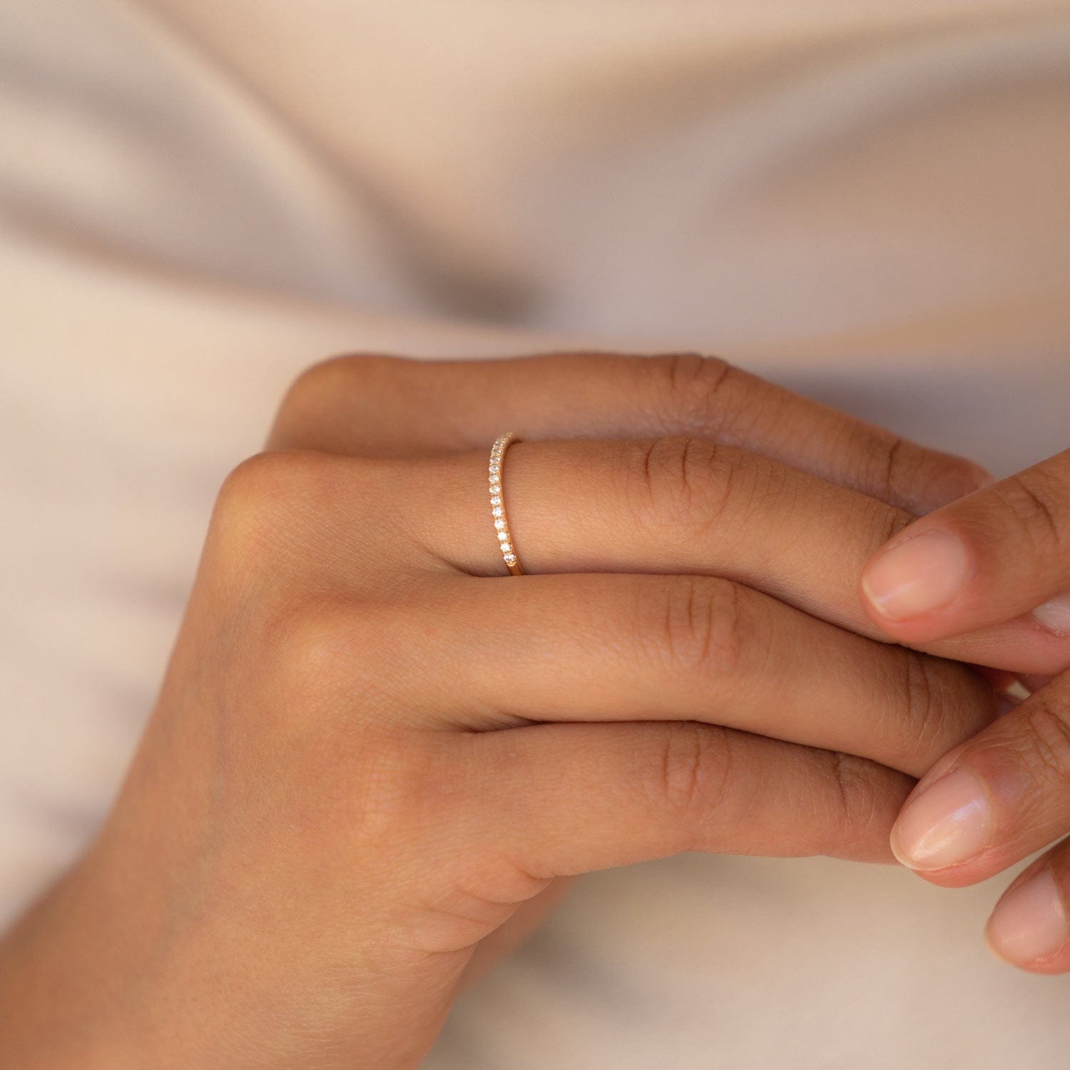 Essentials Straight Cut Diamond Band