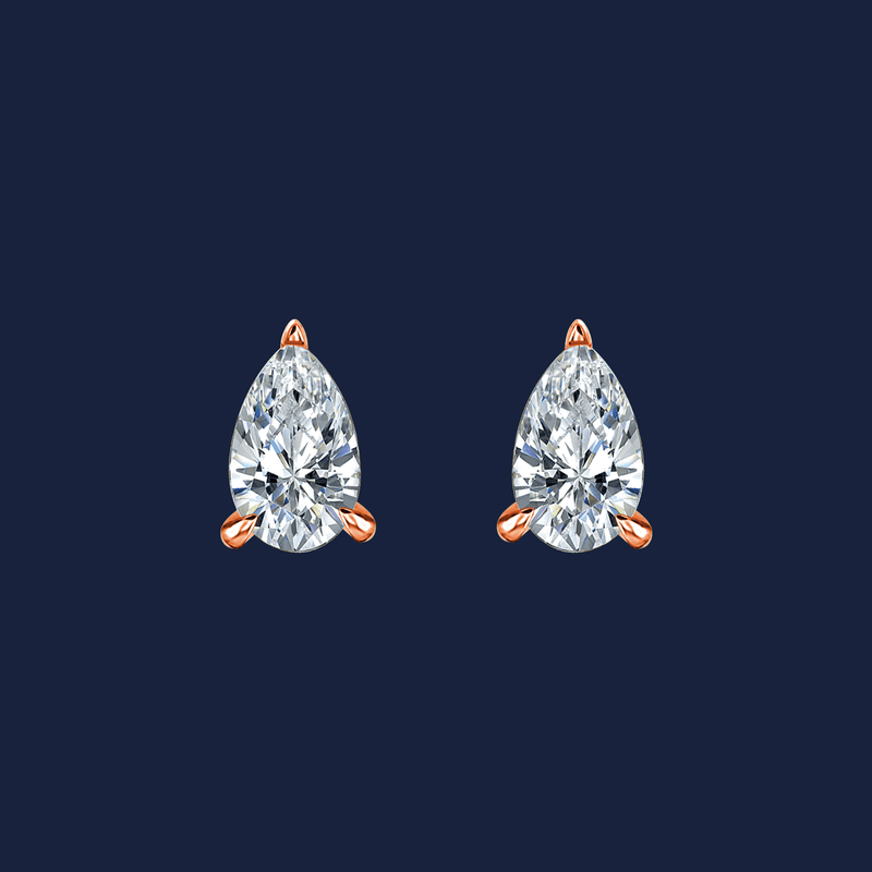 228-Pear-Diamond-Studs-rose