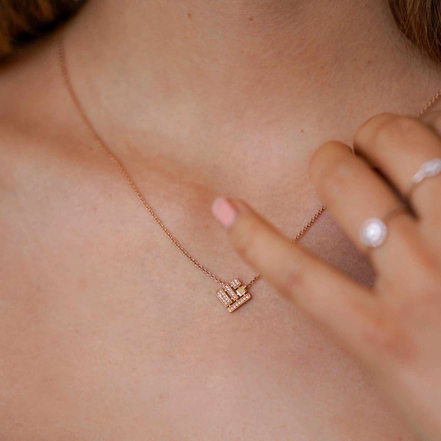 Freya Square Necklace