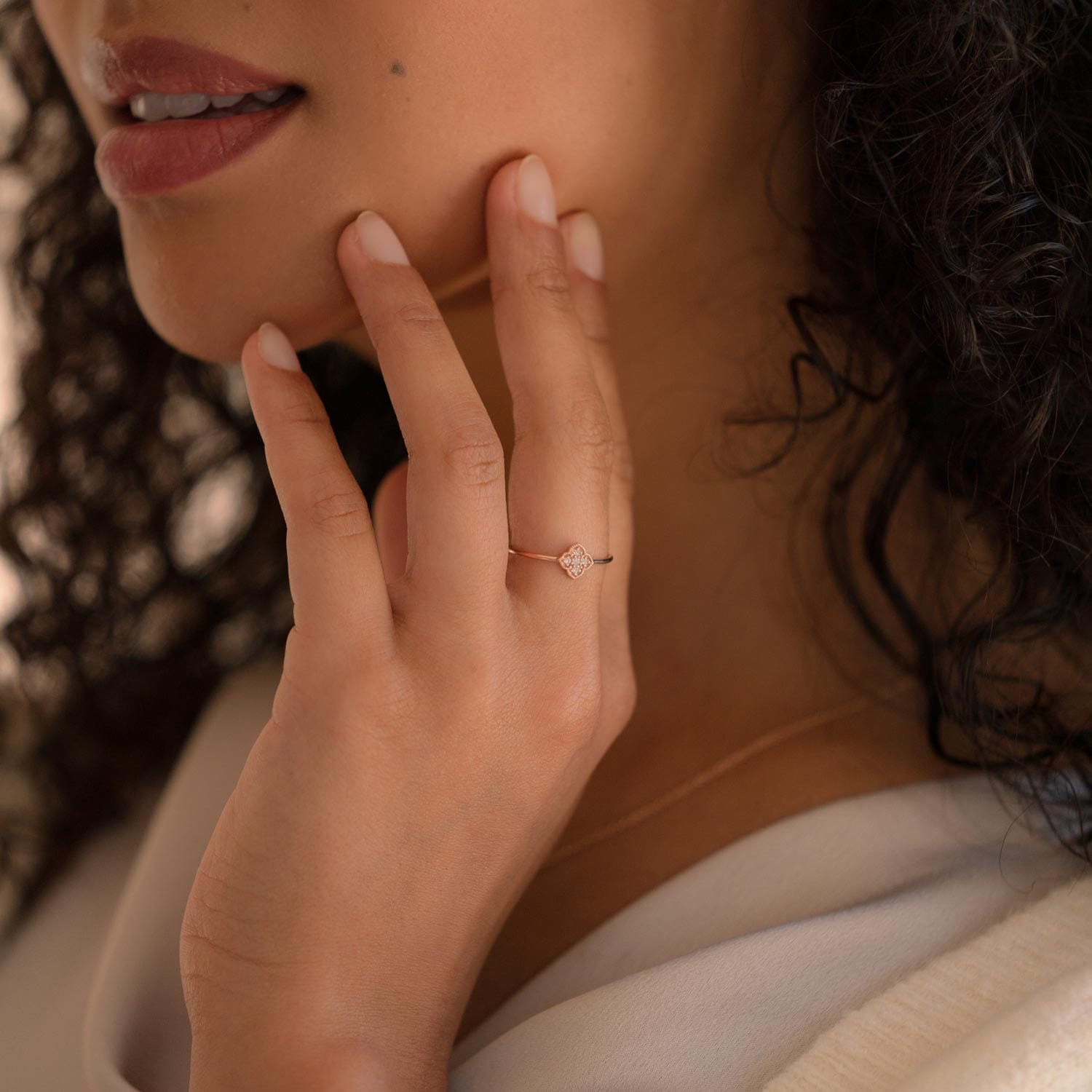 Antheia Milligrain Ring