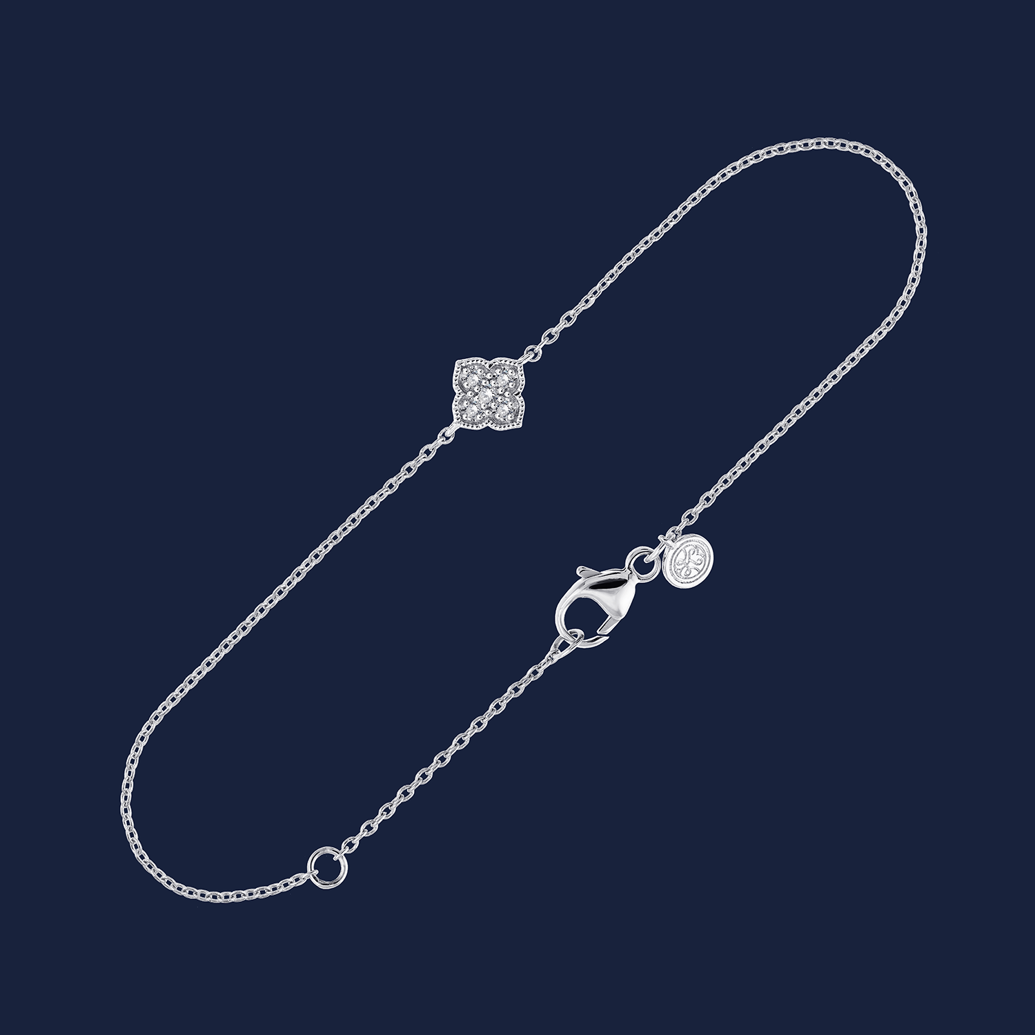 264 Antheia Milligrain Bracelet white