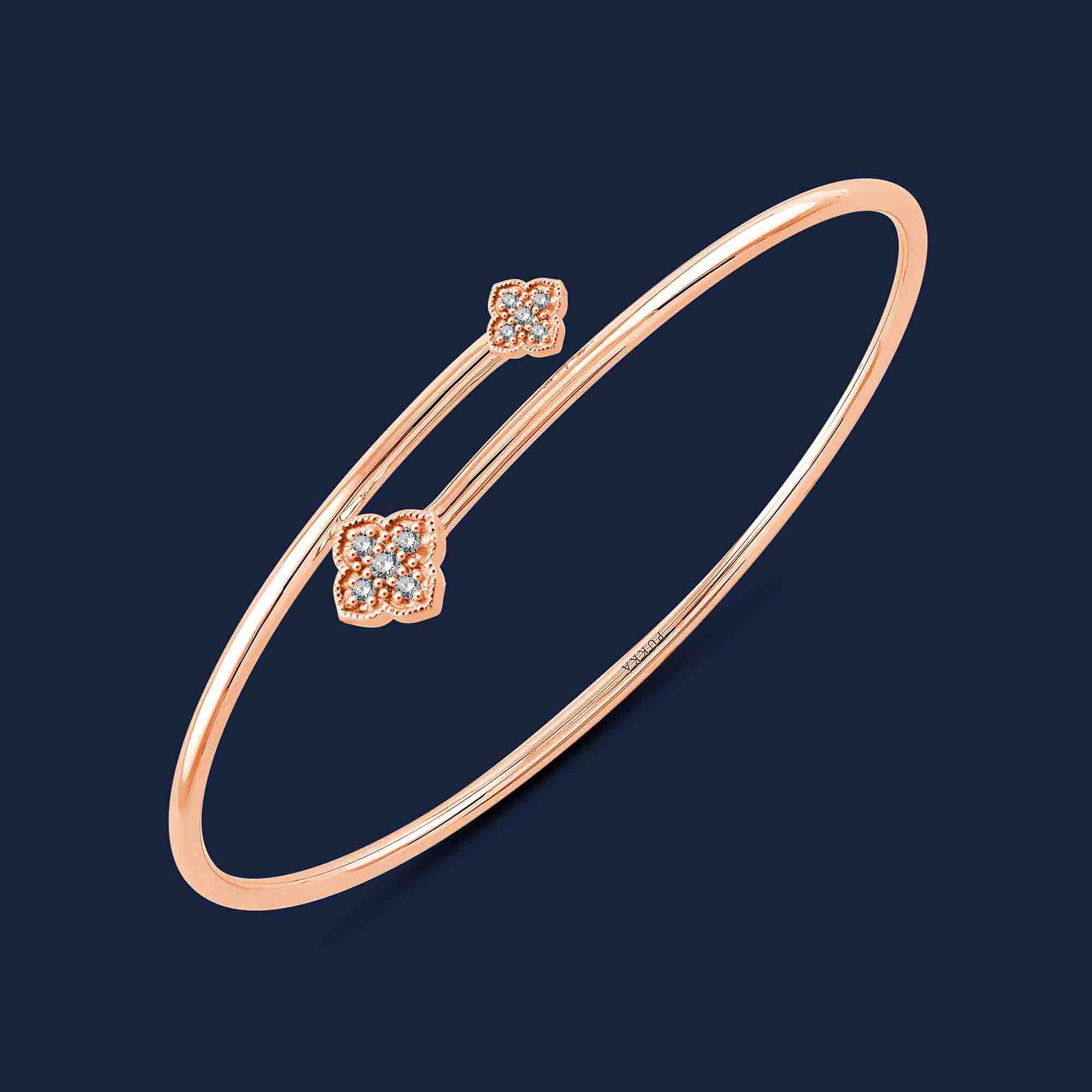 265 Antheia Milligrain Cuff Rose