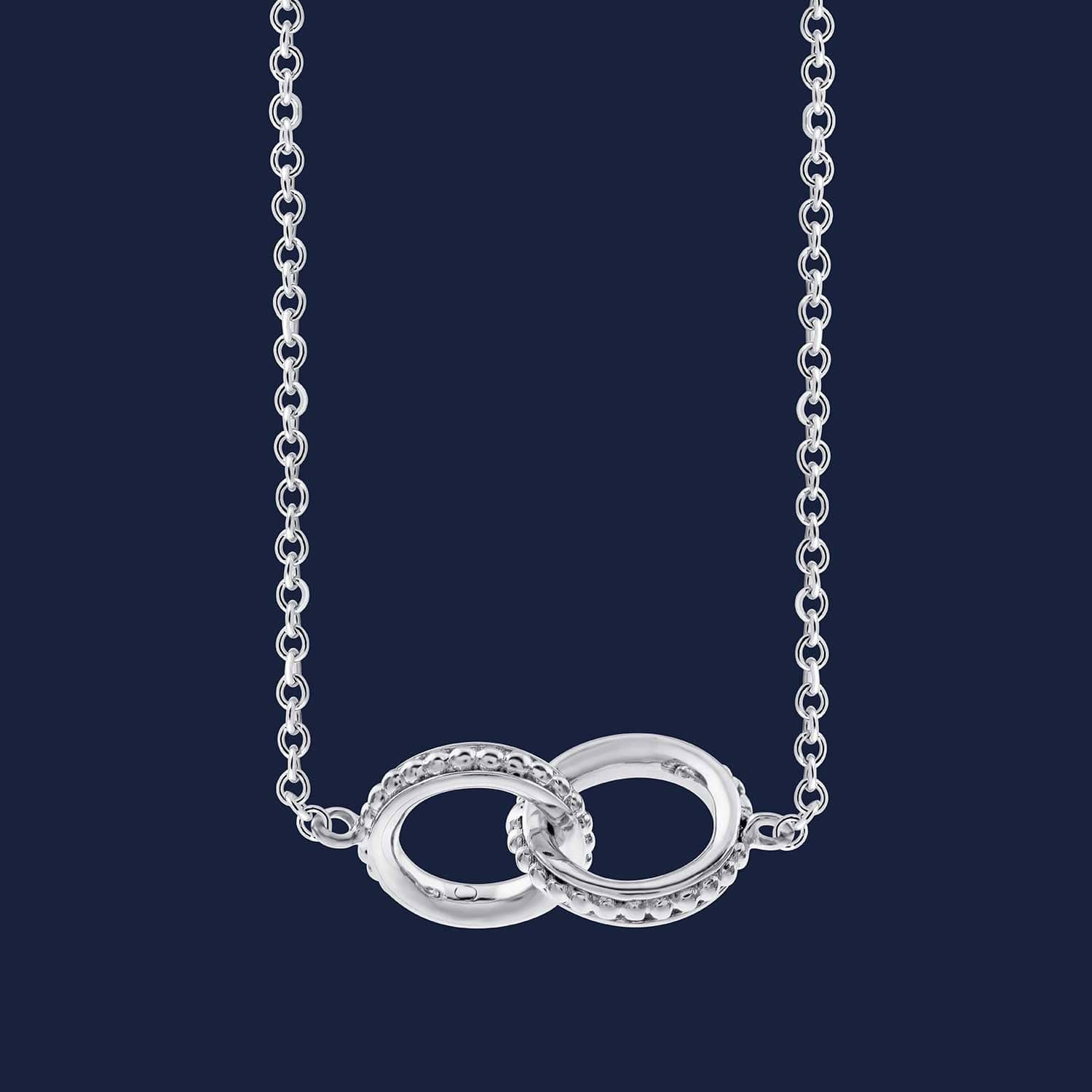 Marika Interlock Necklace White