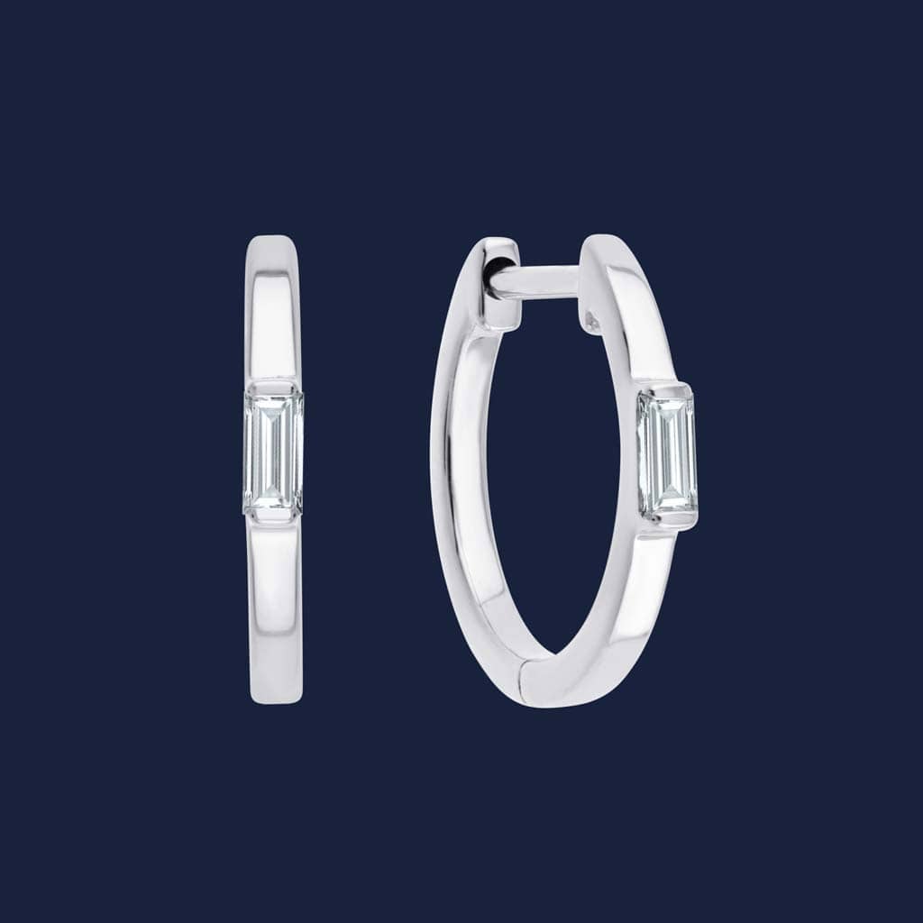 273 Kanch Baguette Hoops white