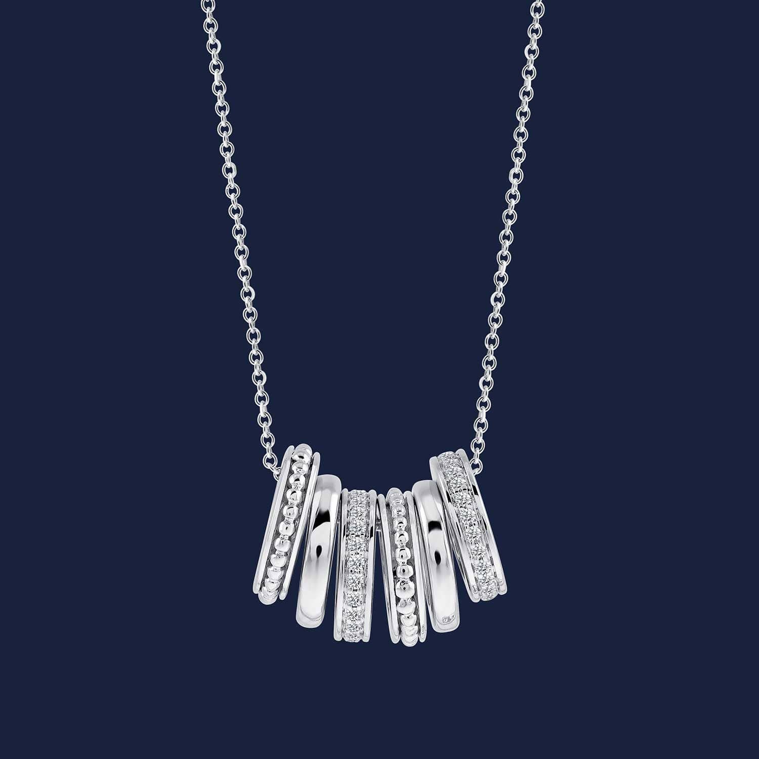 Marika Stacked Necklace White