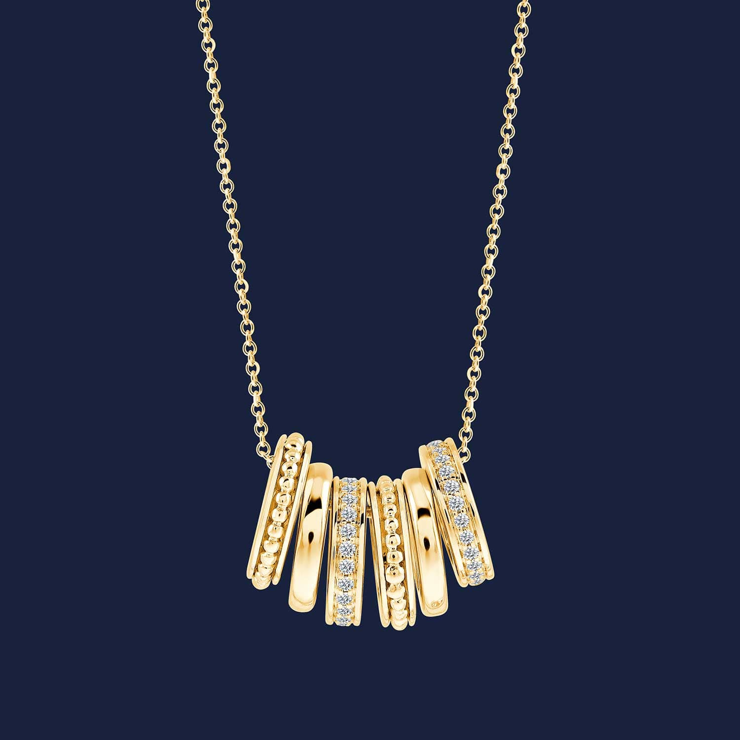 Marika Stacked Necklace Yellow