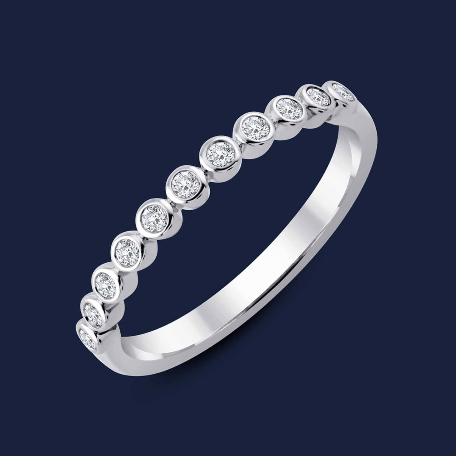 Marika Micro Bezel Band White