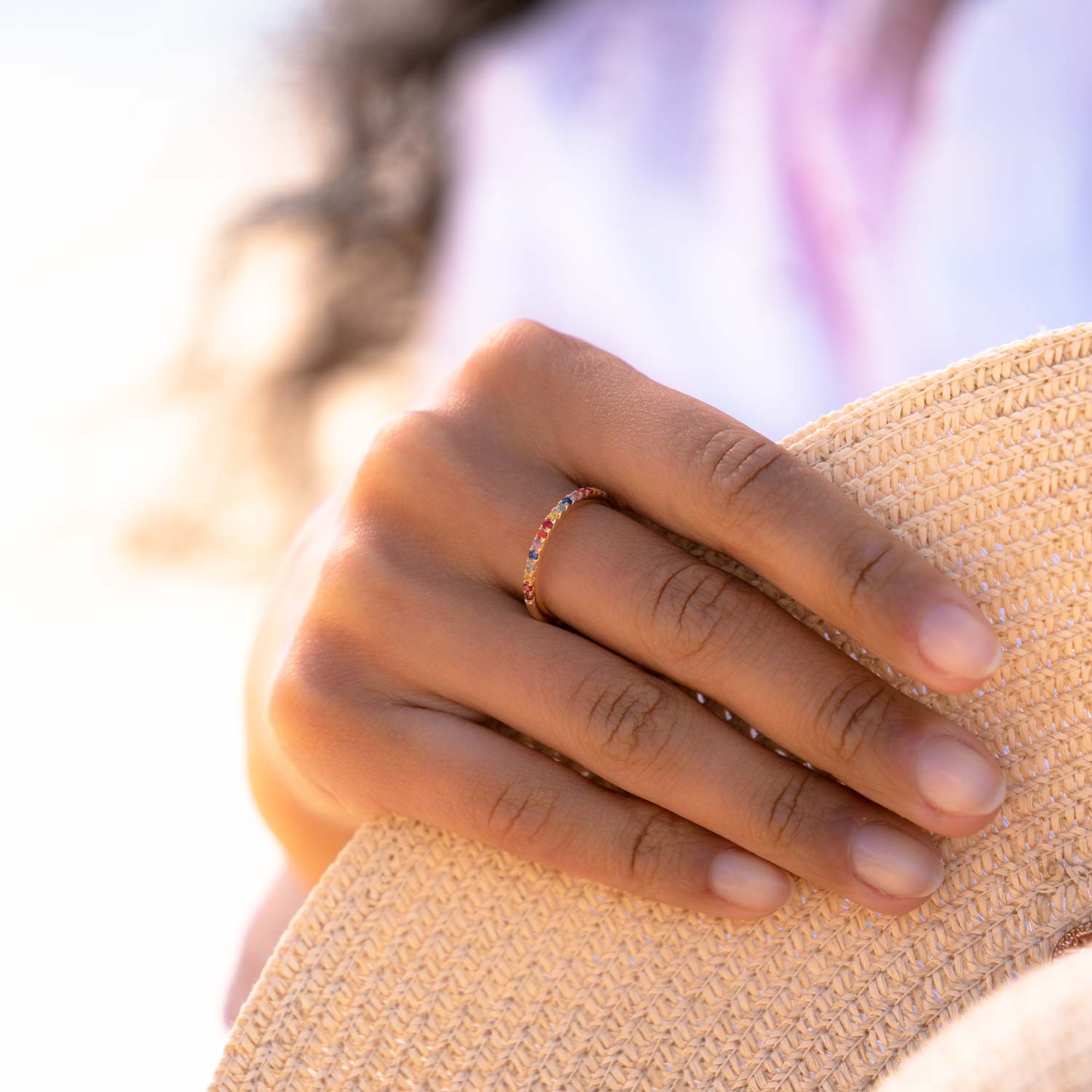 Rainbow Ring mit Diamanten