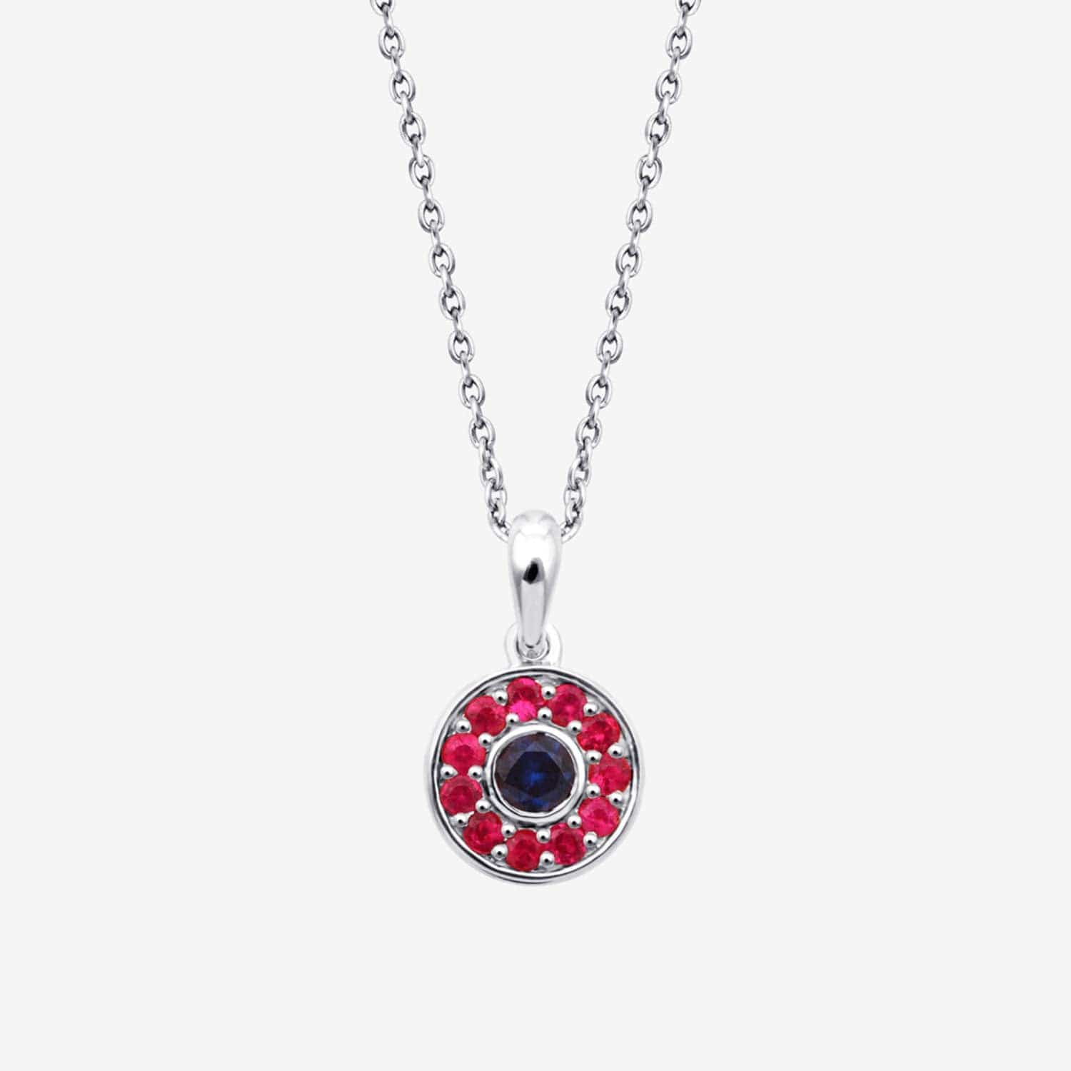 Jodhpur Evil Eye Pendant Silver