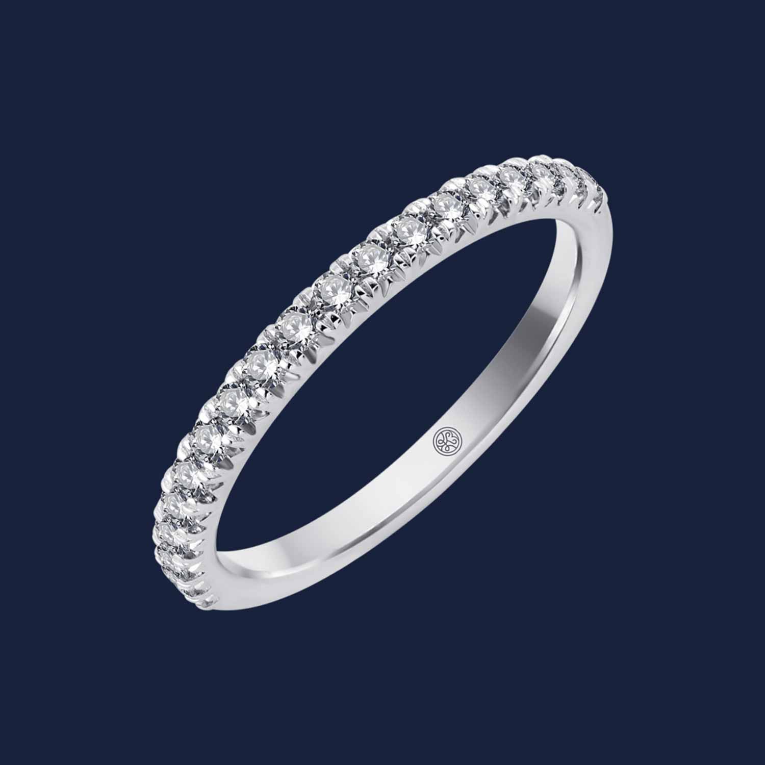 Medium French Diamond Band