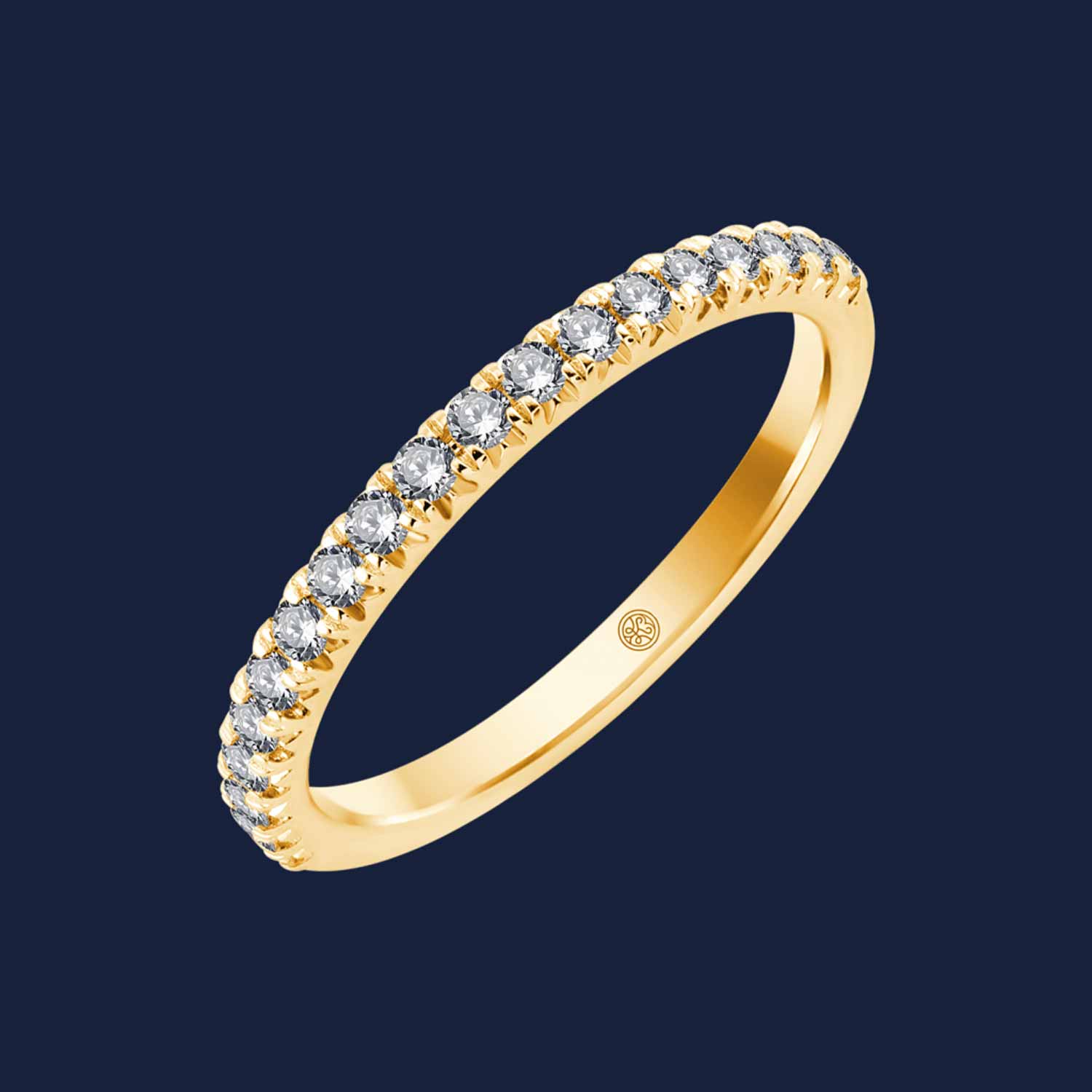 Medium French Diamond Band