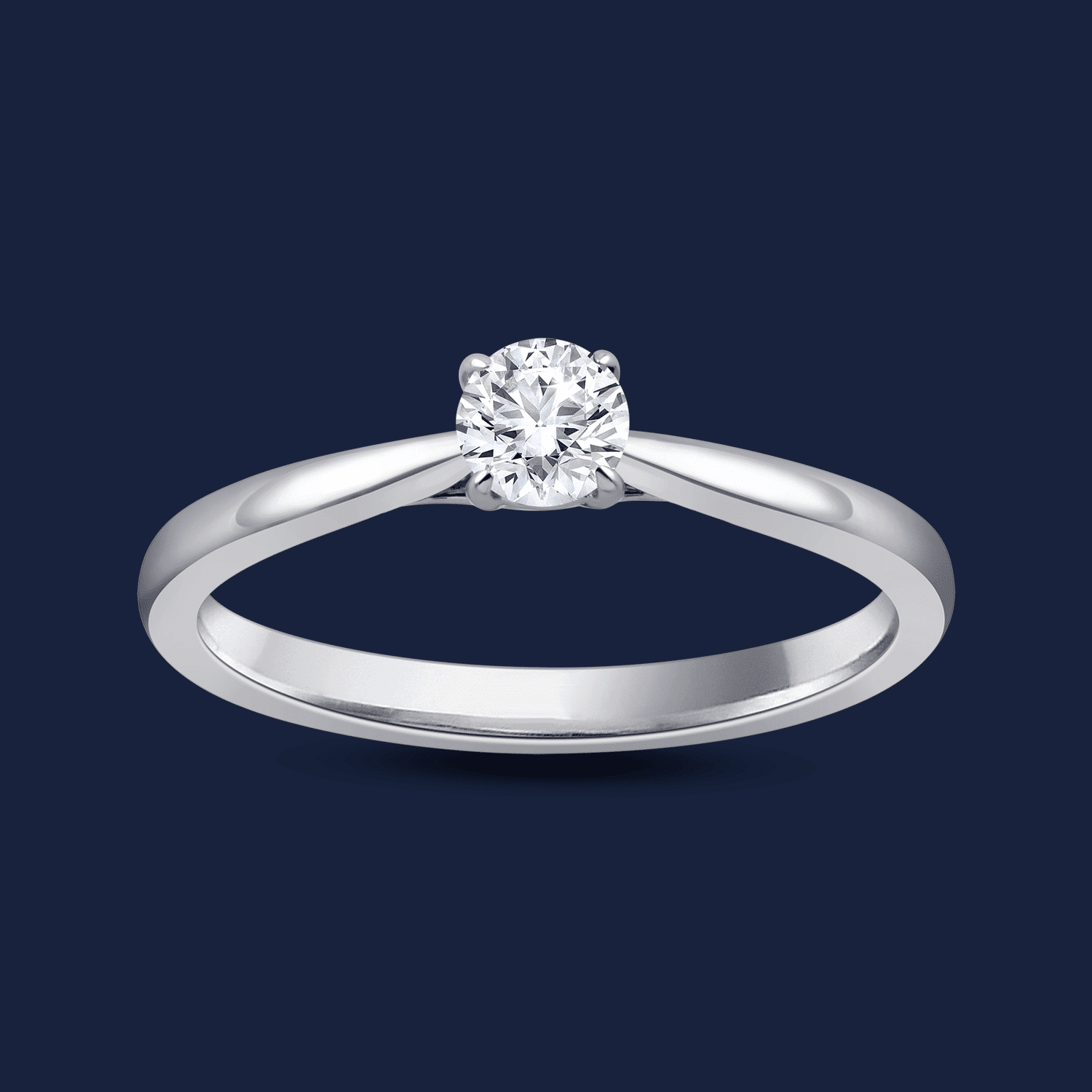 Cathedral Round Pinched Ring