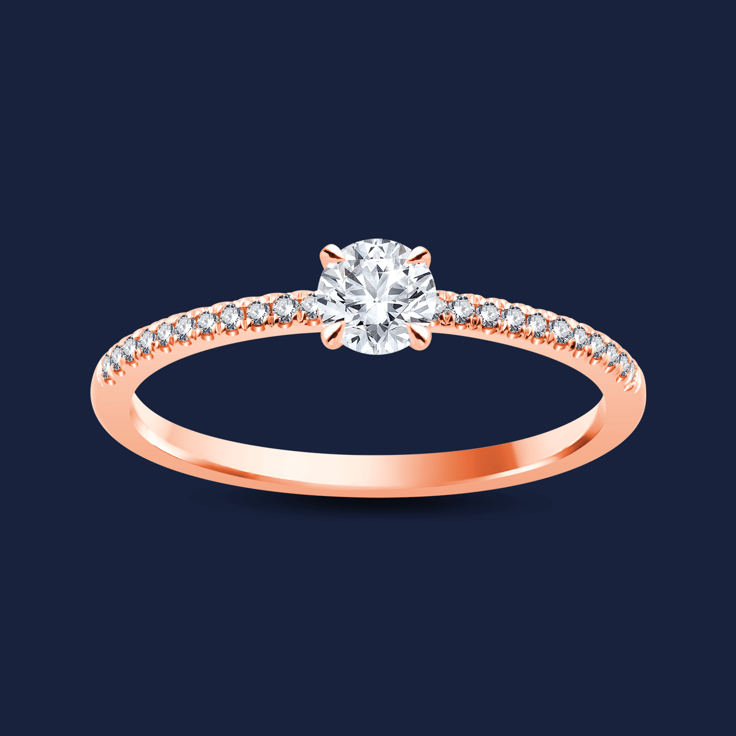 Micro Caress Round Ring