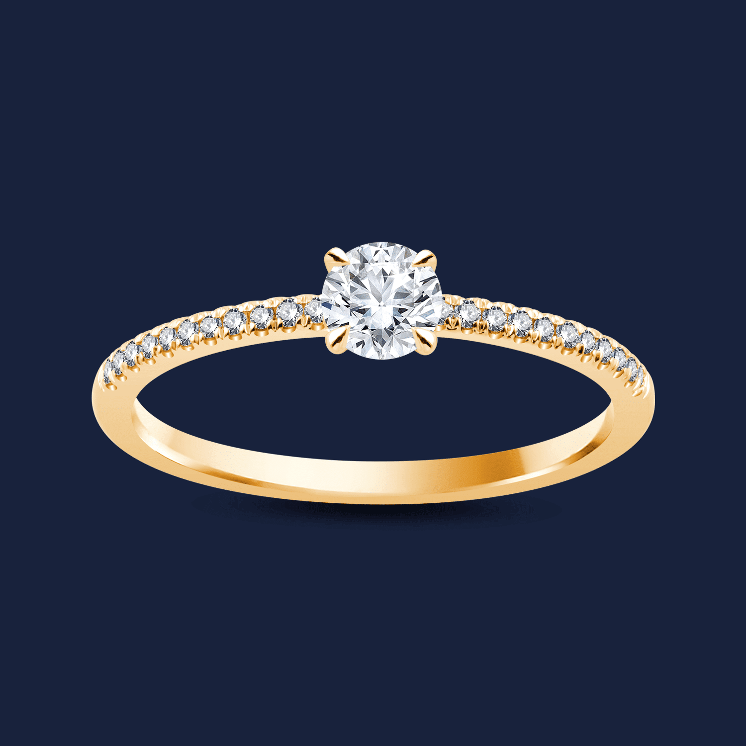 Micro Caress Round Ring