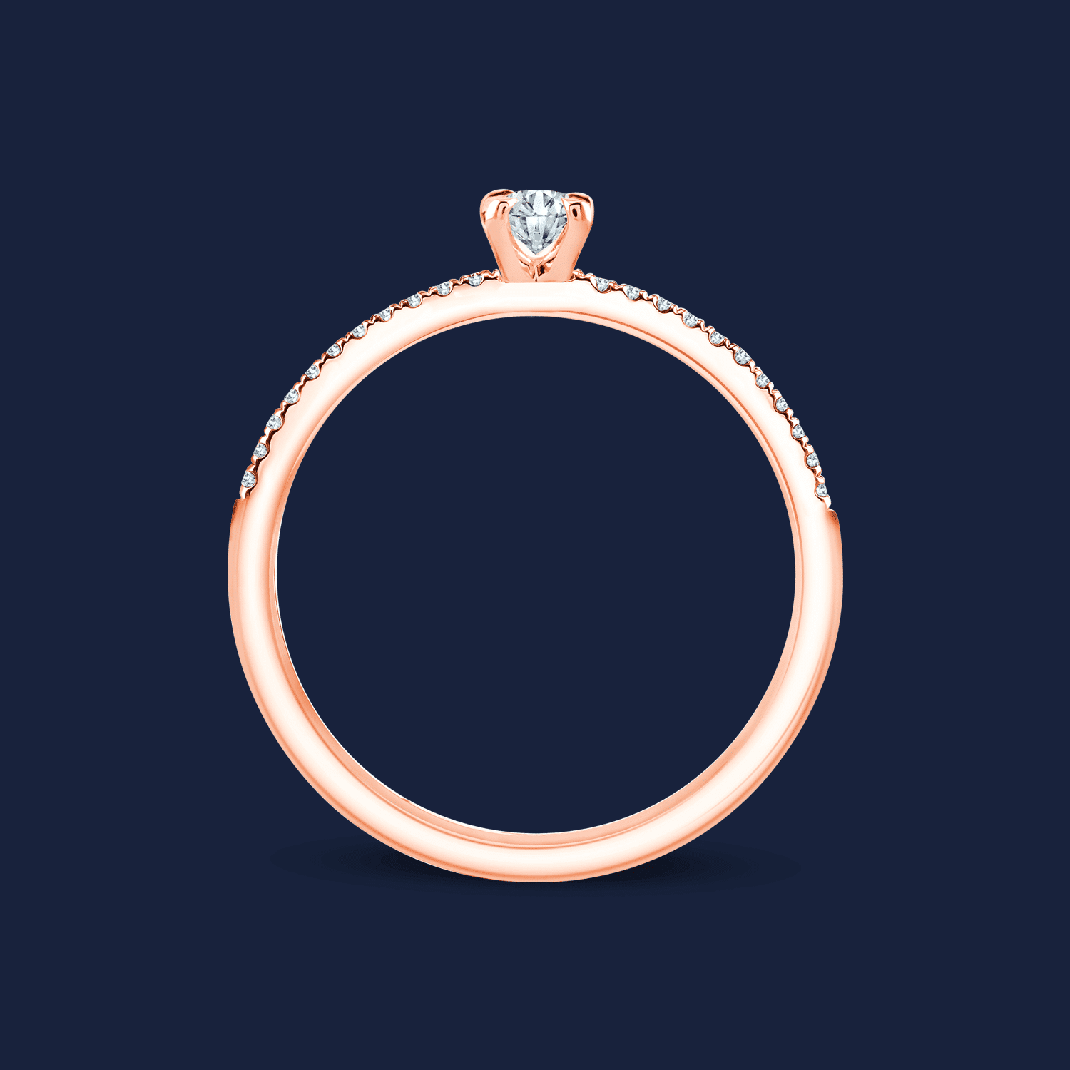 Micro Caress Oval Ring