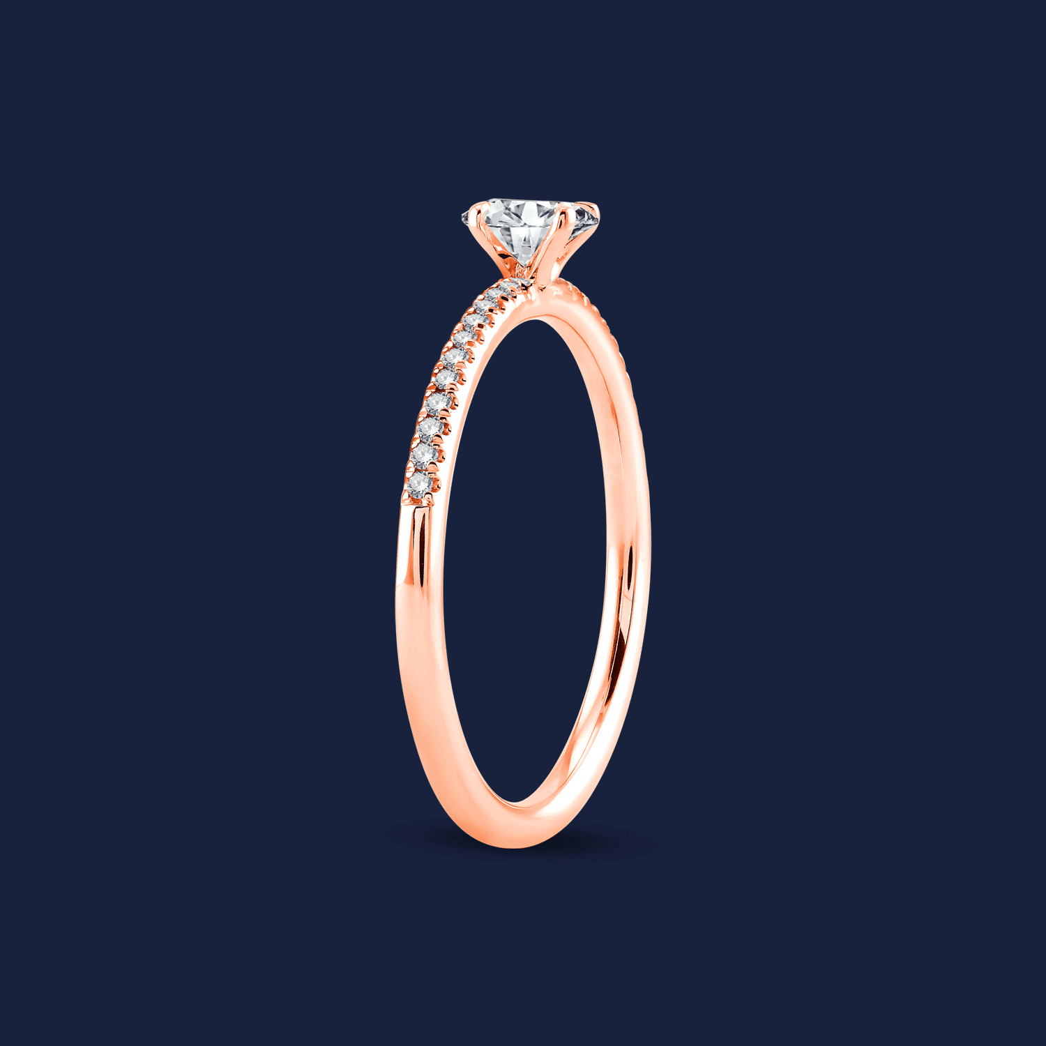 Micro Caress Oval Ring