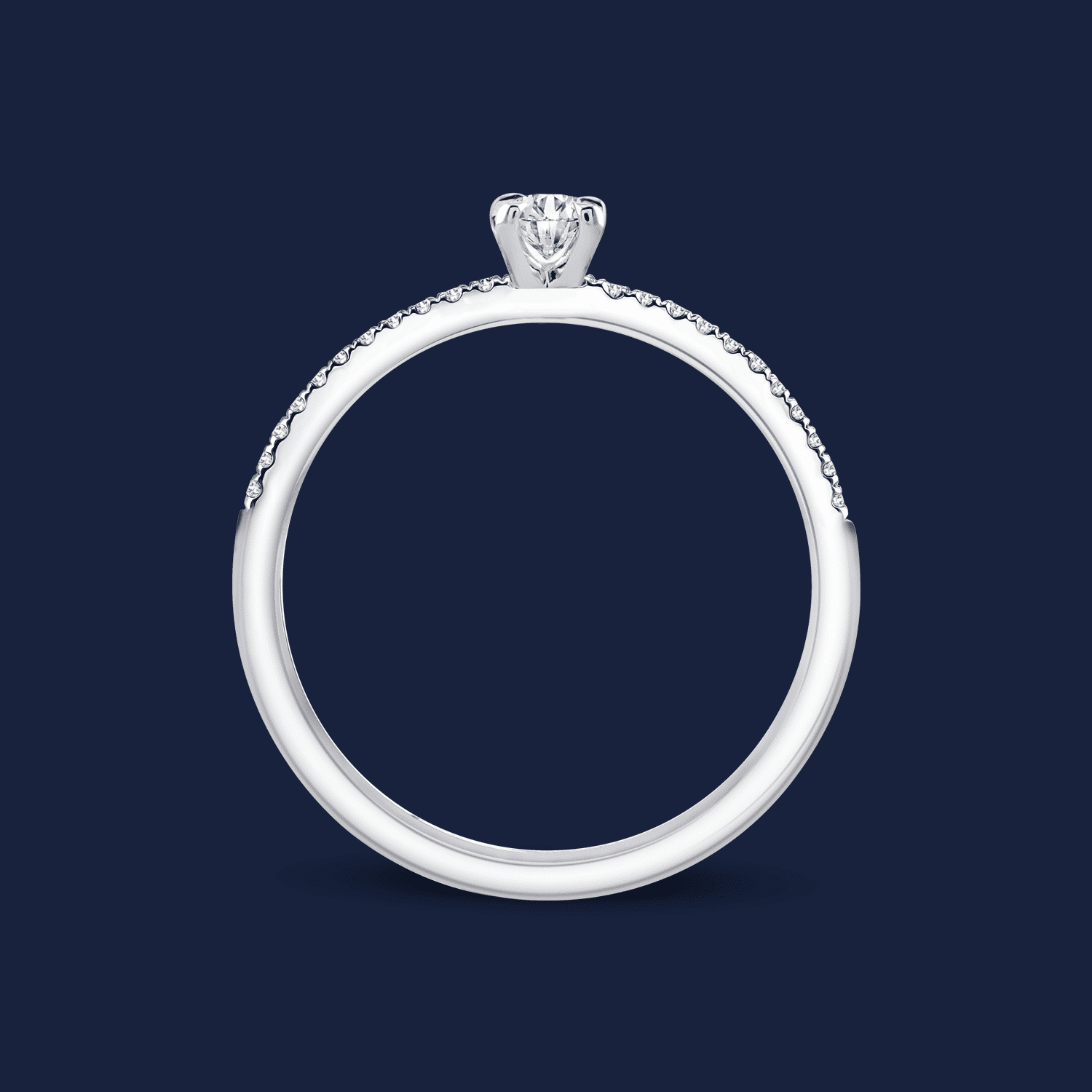 Micro Caress Oval Ring