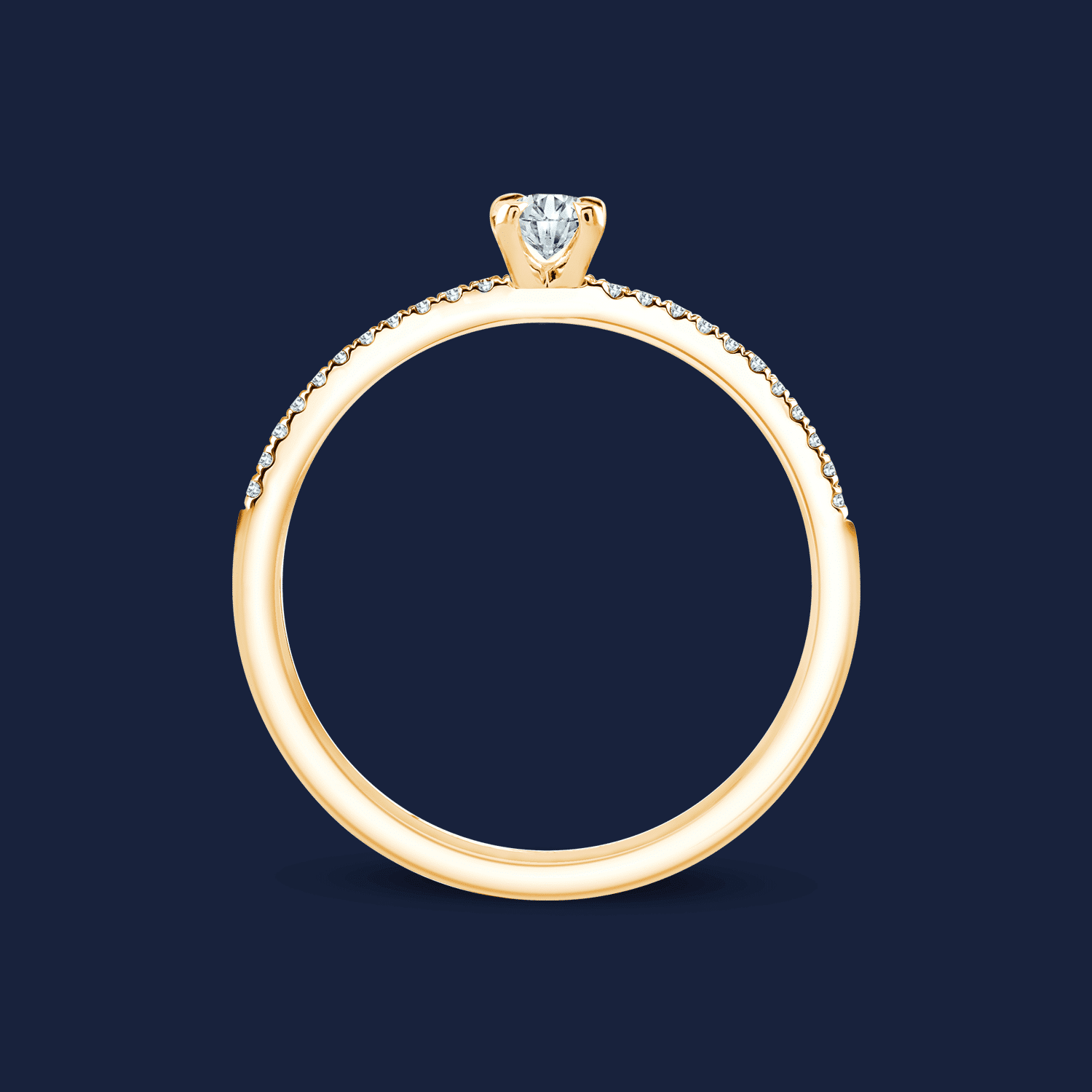 Micro Caress Oval Ring
