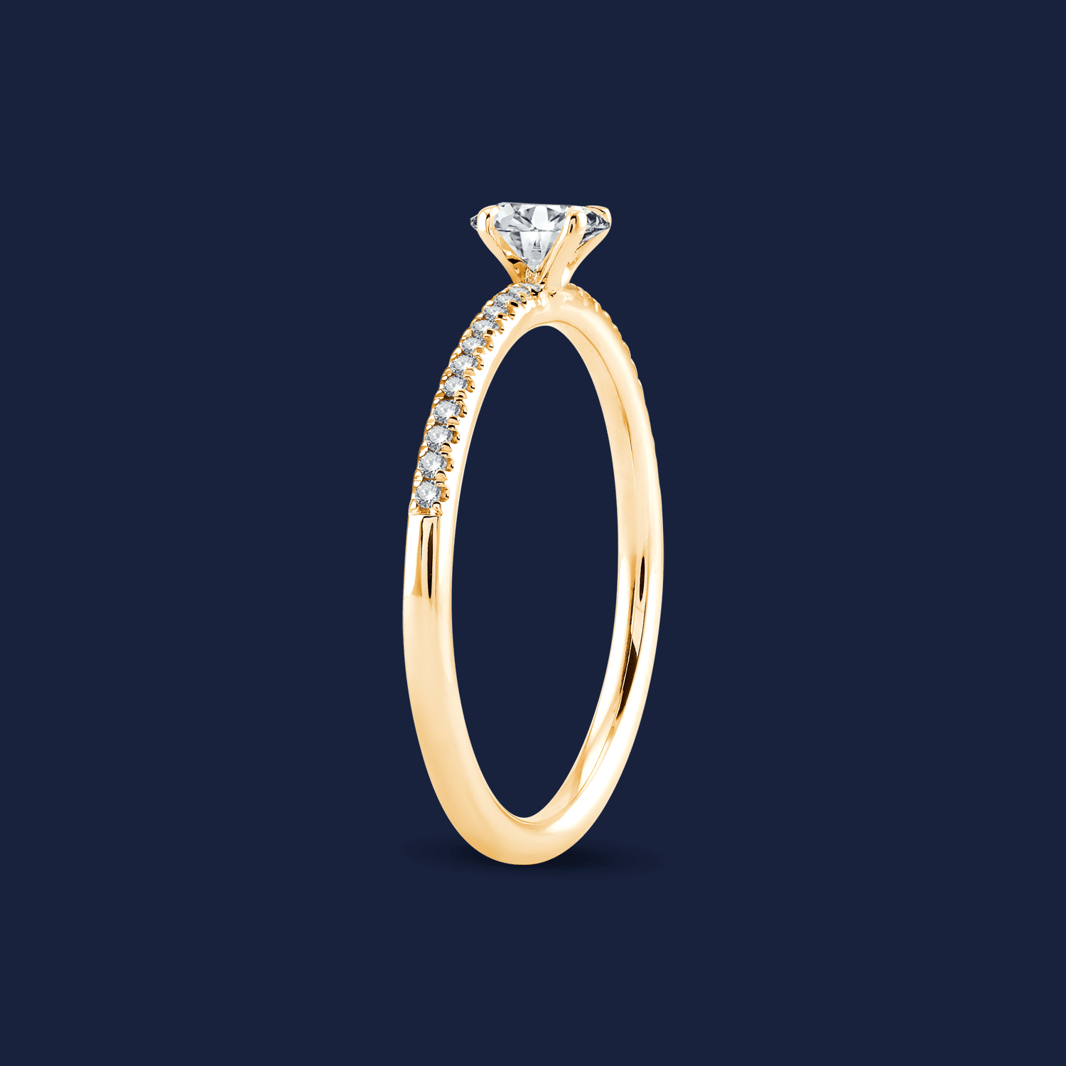 Micro Caress Oval Ring