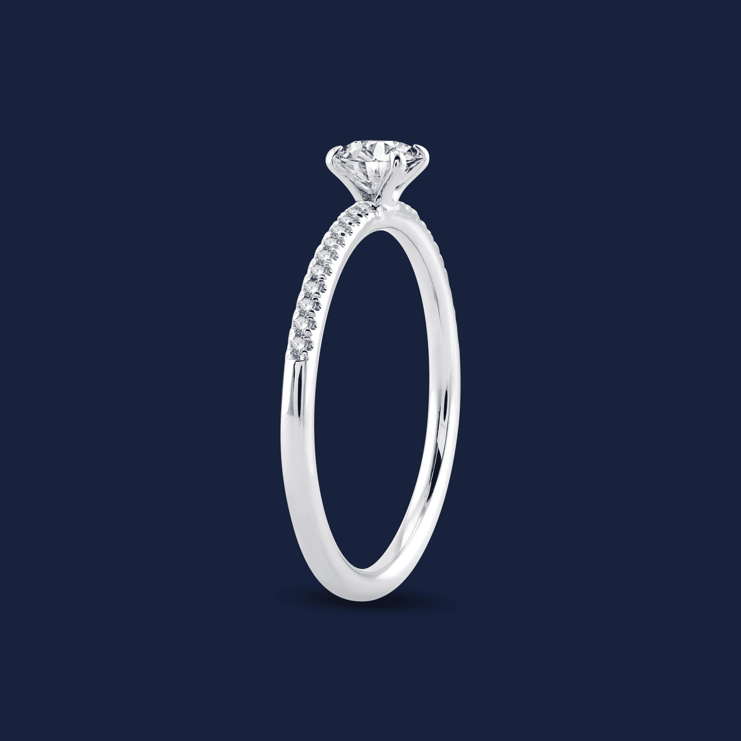 Micro Caress Emerald Ring