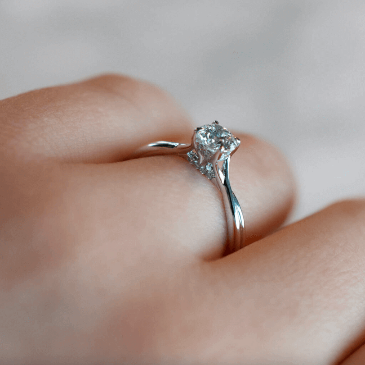 Klassischer Diamantenring