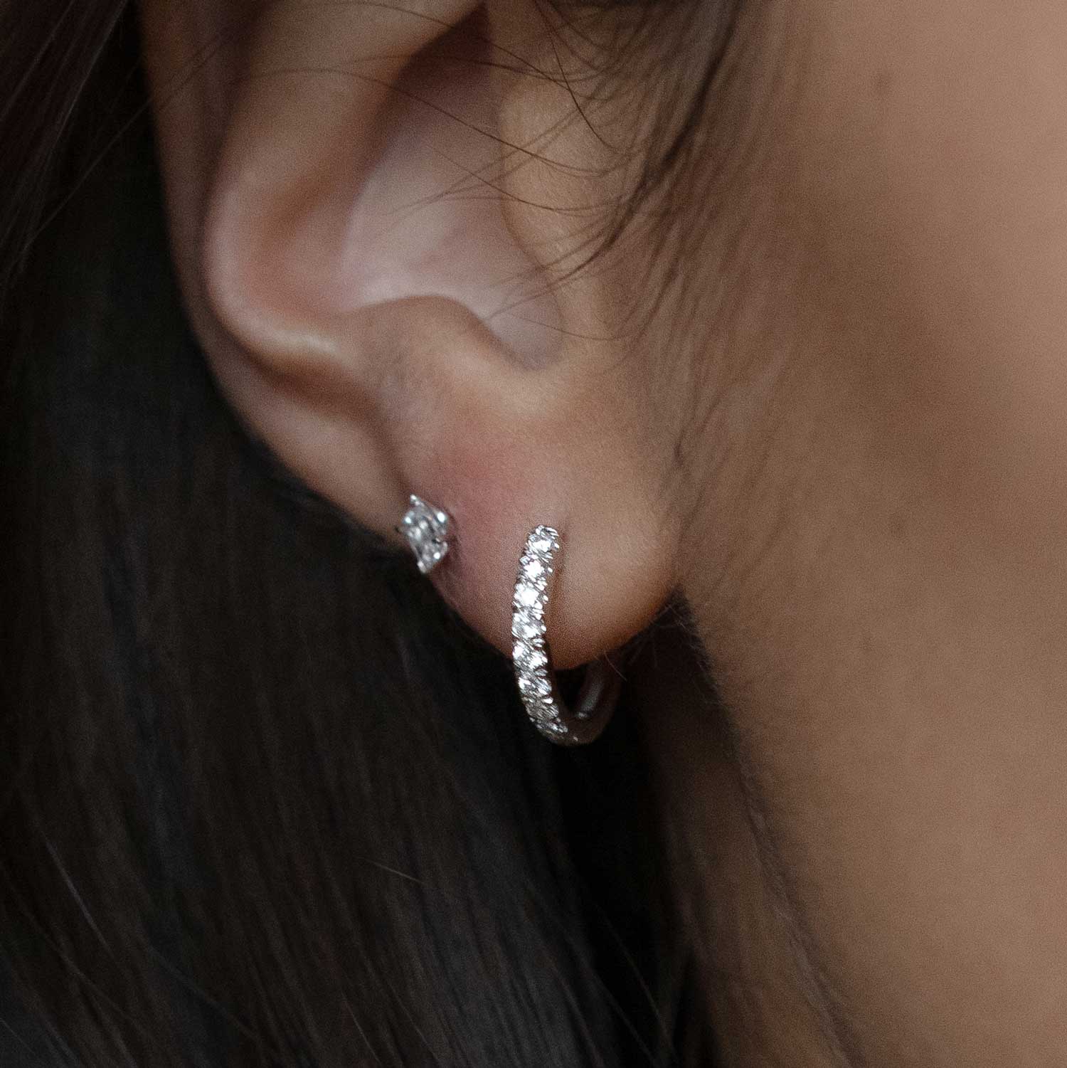 Kreolen mit Labor kultivierten Diamanten