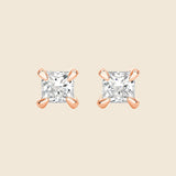 Lab-Grown Princess Diamond Necklace