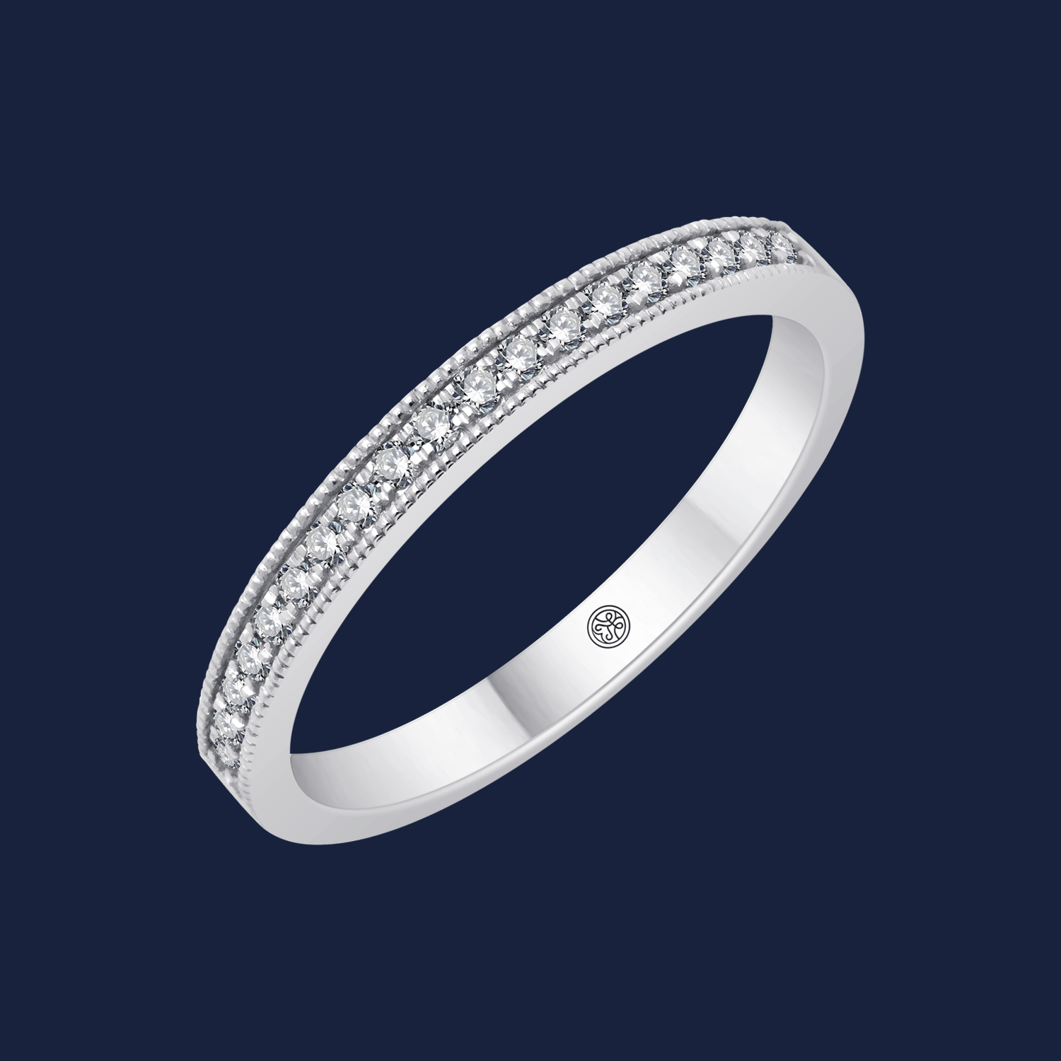 Essentials Milligrain Diamond Band