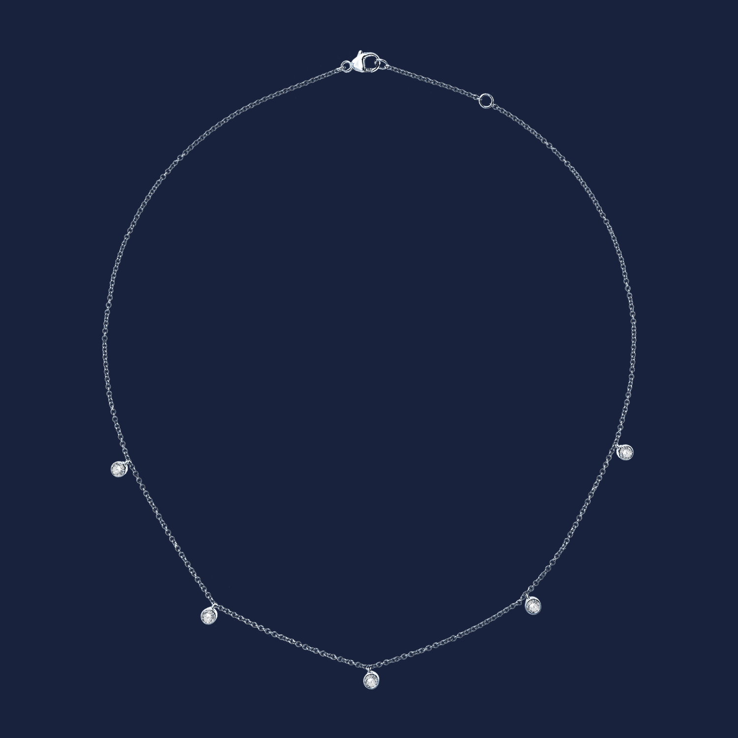 Essentials Multi Diamond Bezel chain