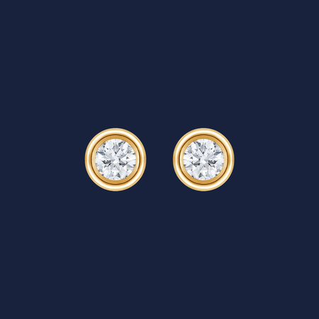Essentials Bezel Diamond Studs image