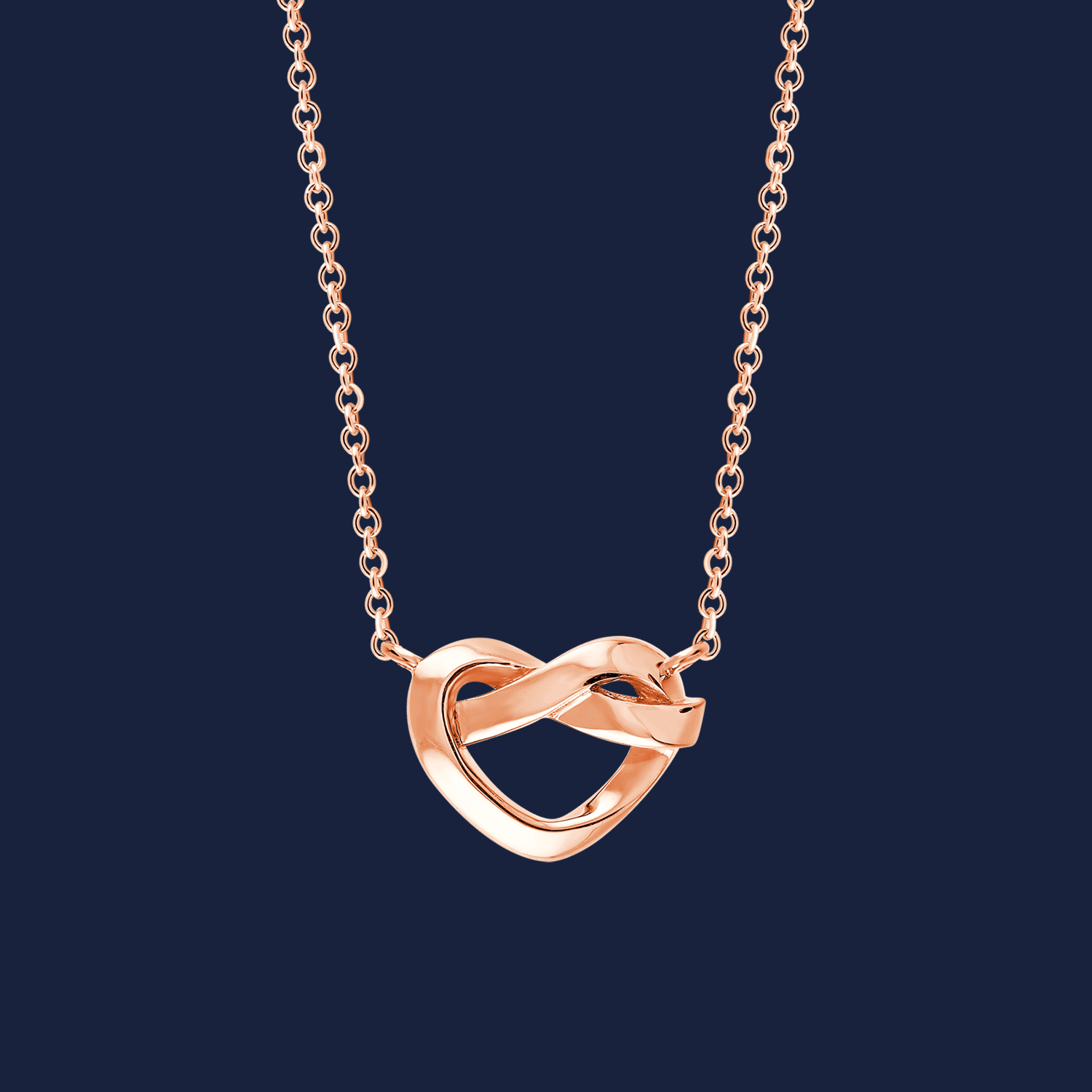 Knotted Heart Kette