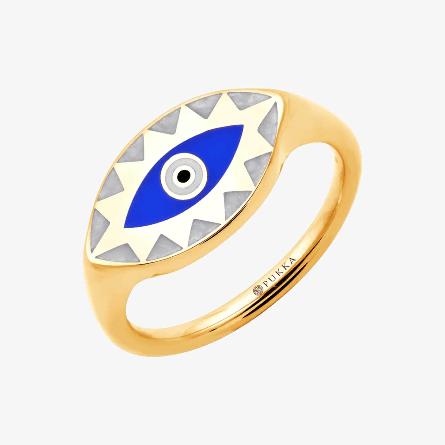 Ceramic Nazar Siegelring