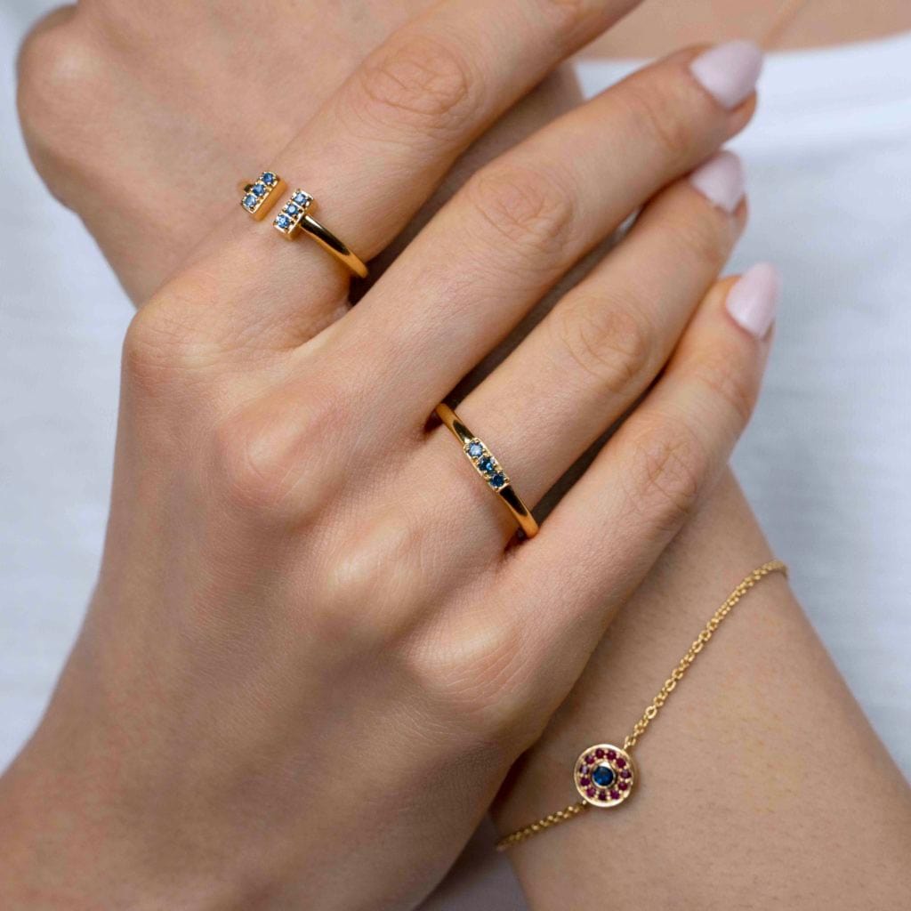 Jodhpur Sapphire Bar Ring