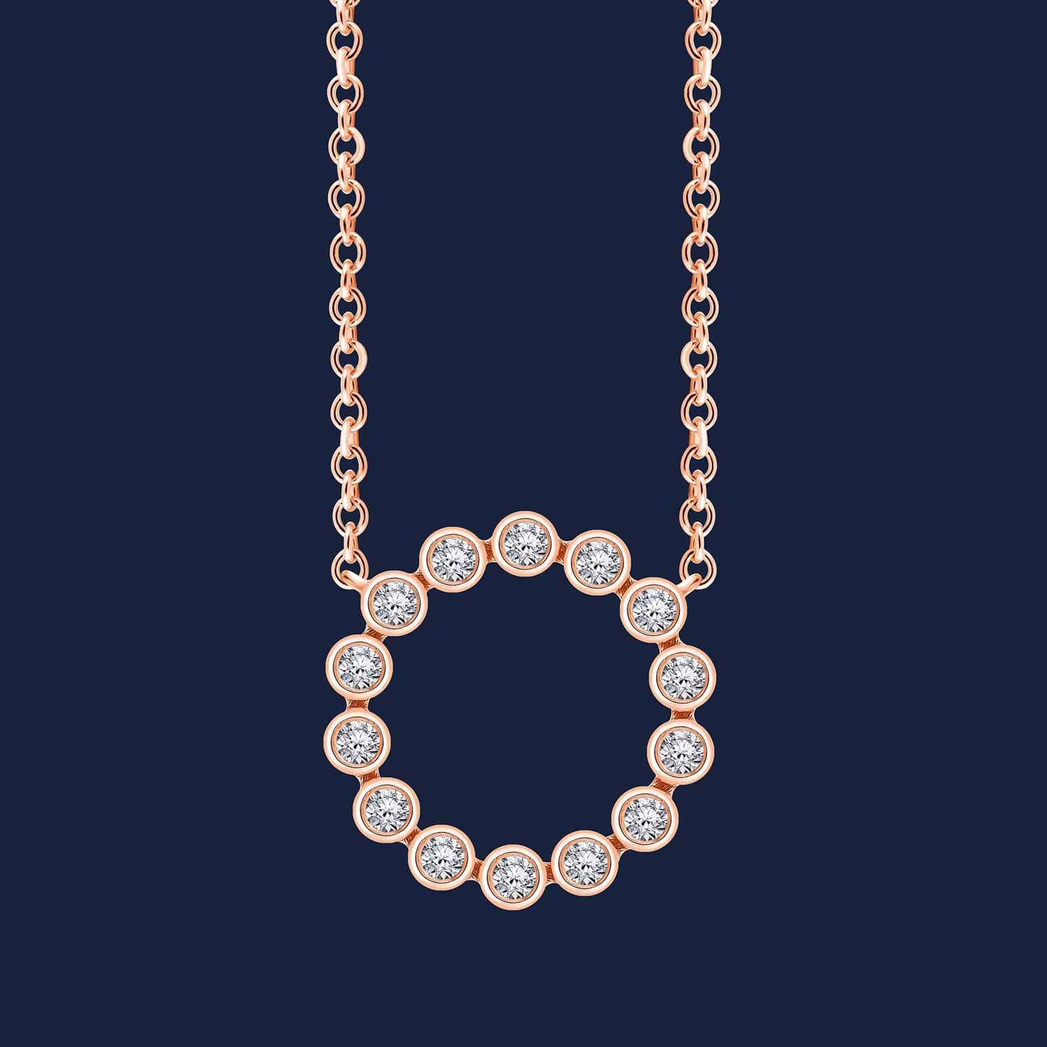 Marika Round Necklace Rose