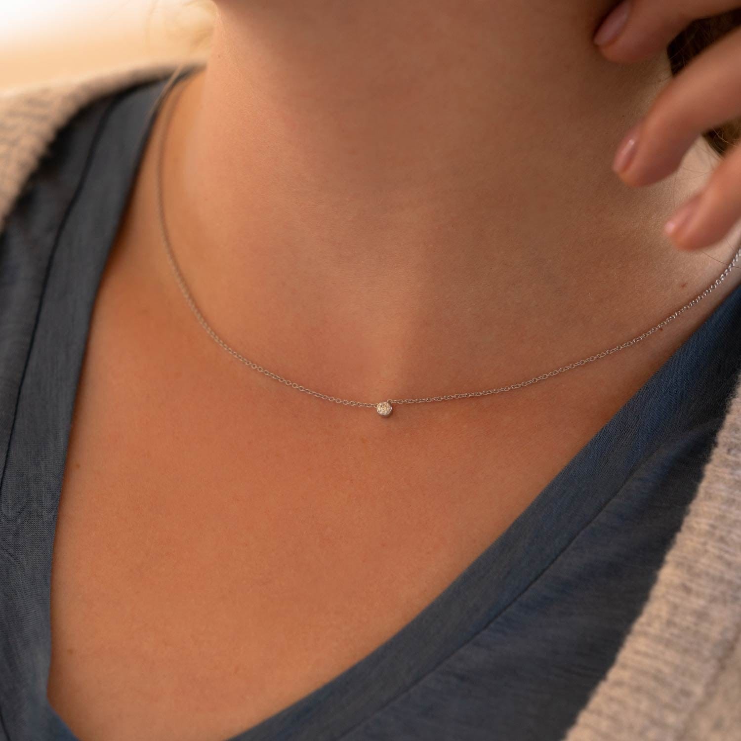 Medium Bezel Necklace