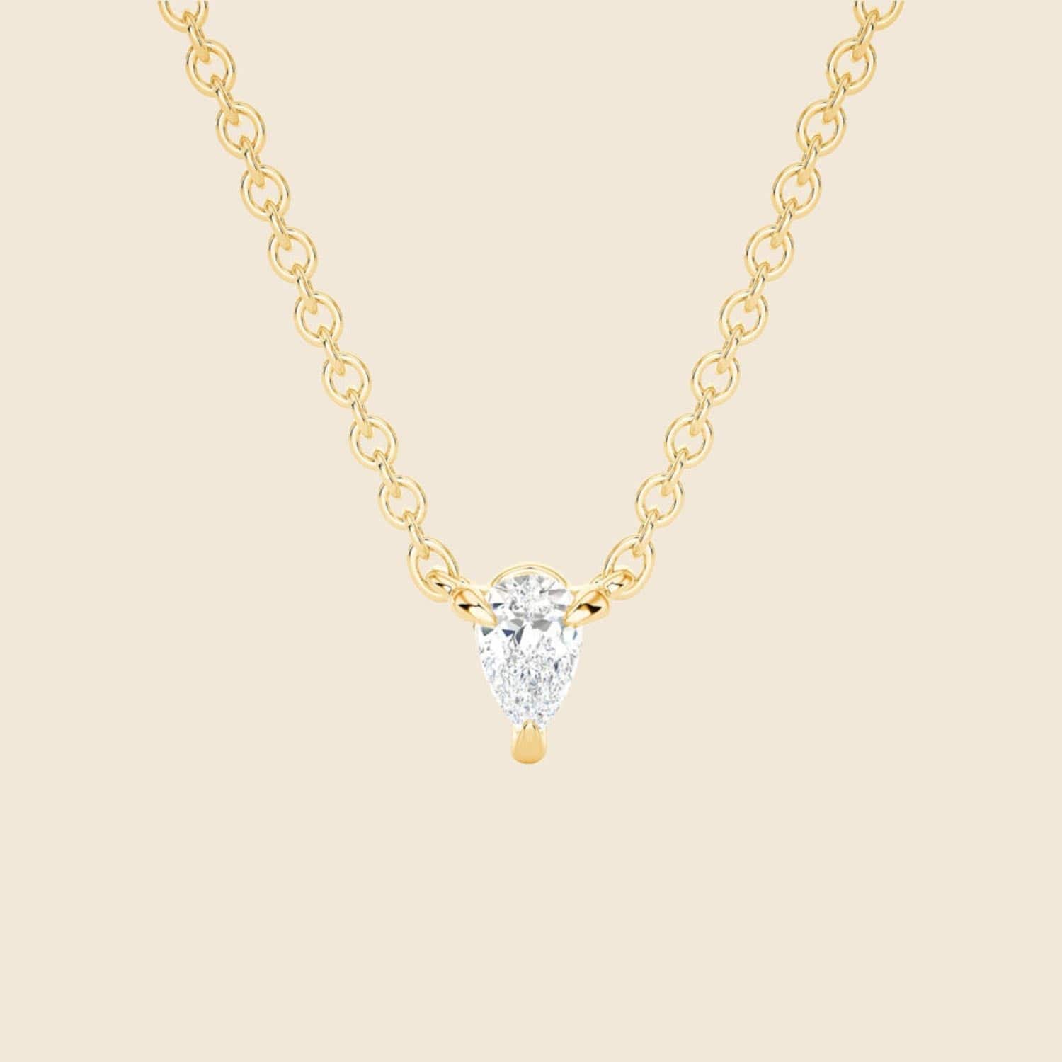 Lab-Grown Princess Diamond Necklace
